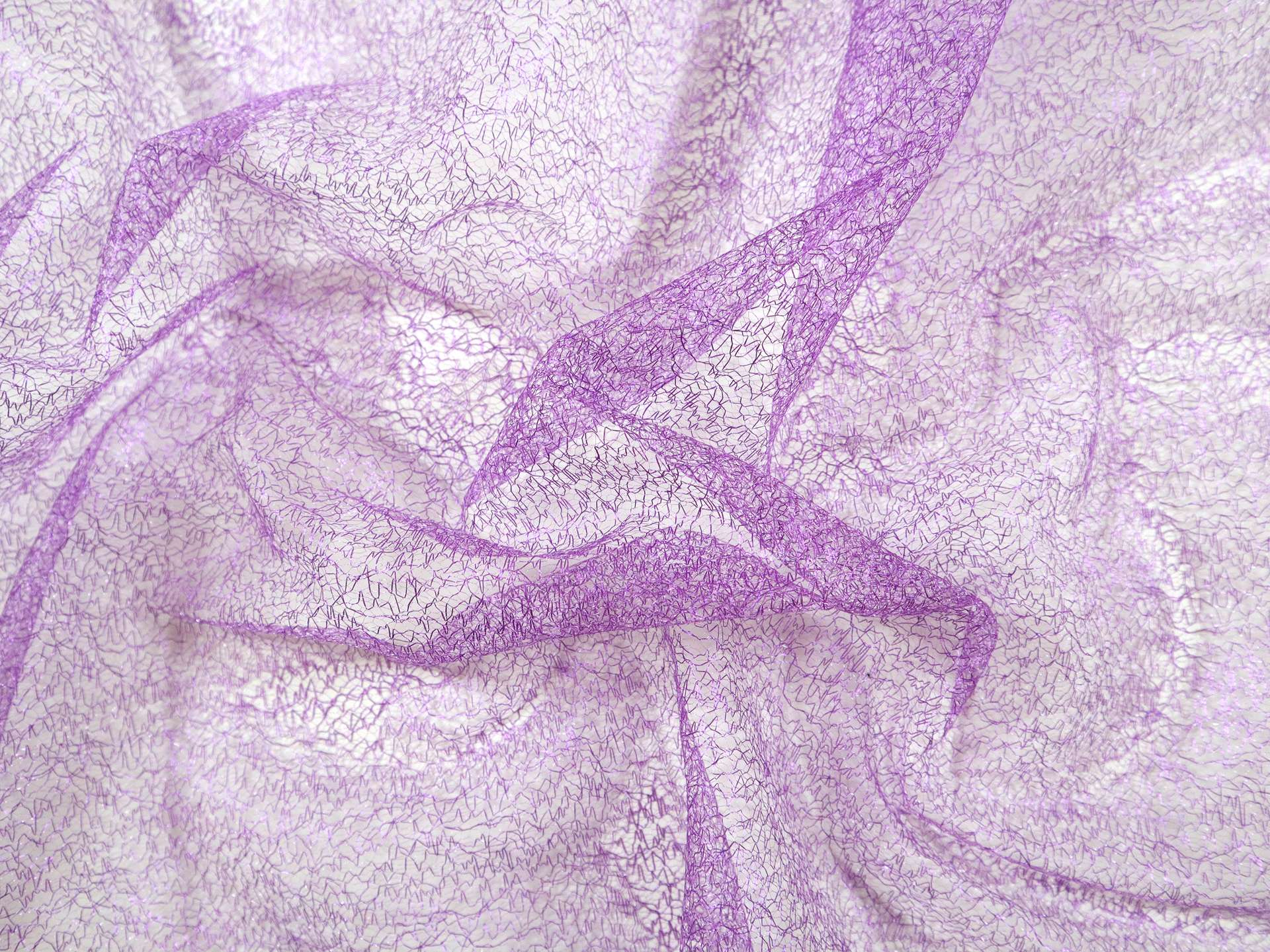 Metallic Novelty Tulle in Purple