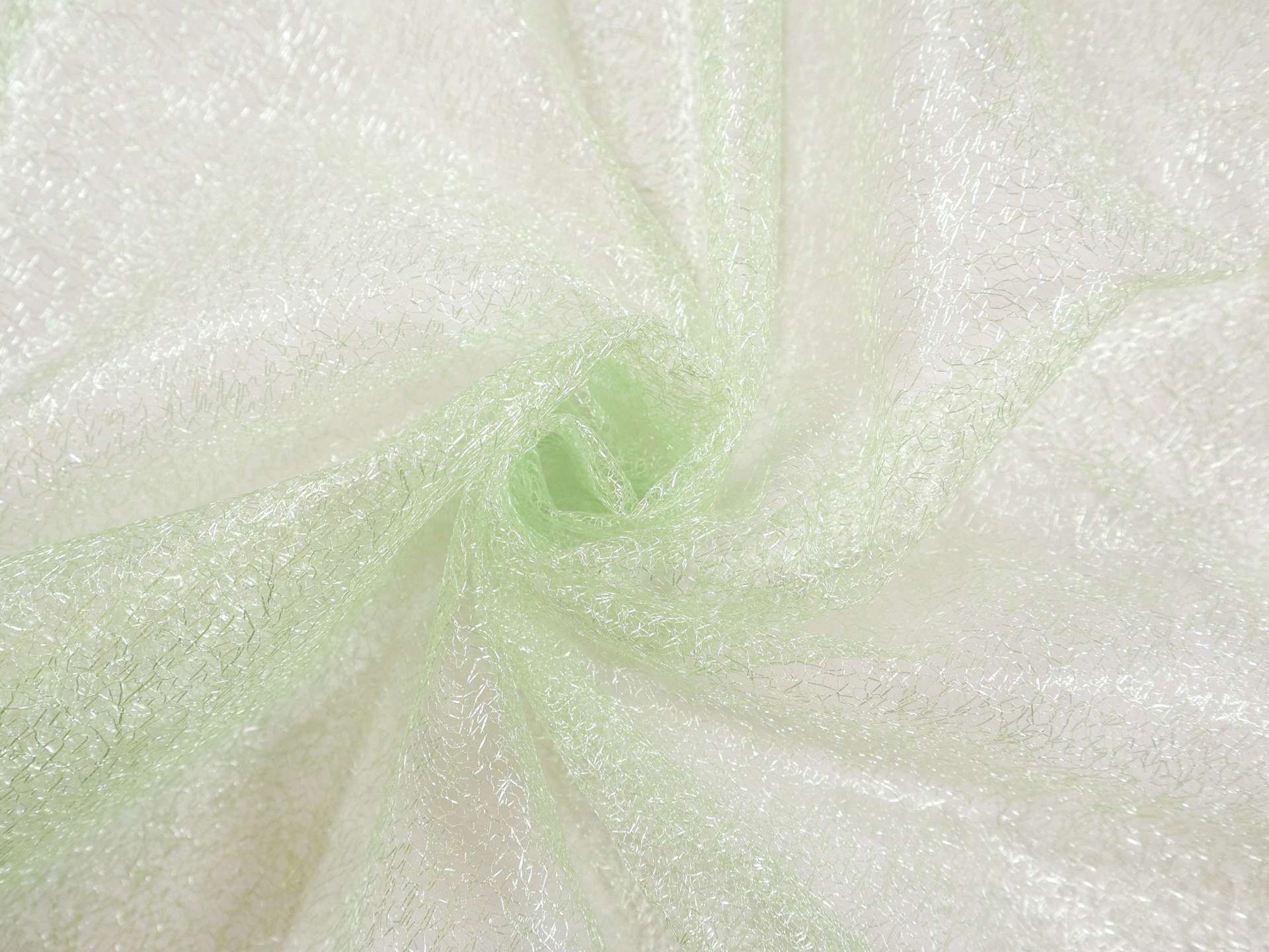 Metallic Novelty Tulle in Light Green