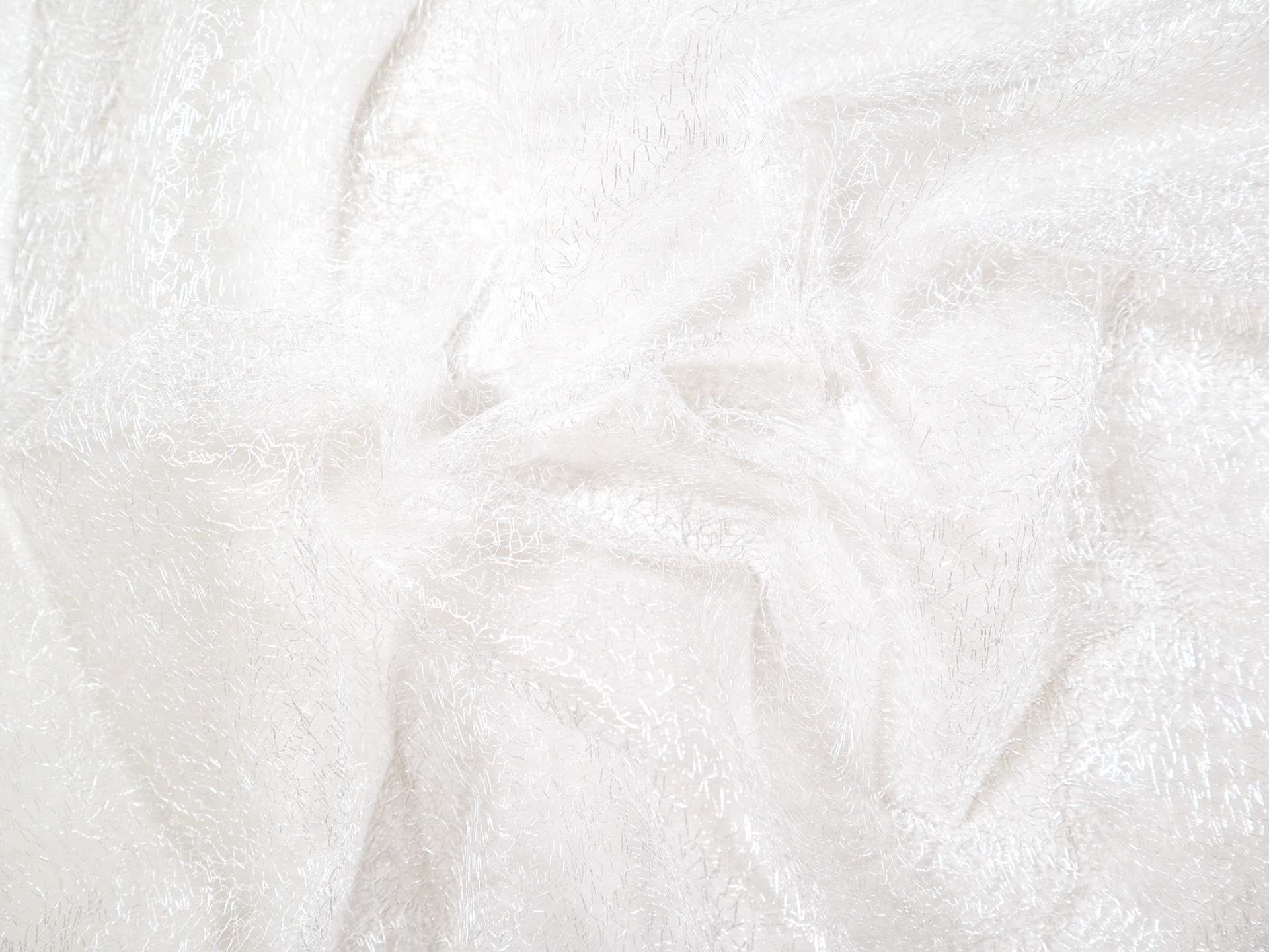 Metallic Novelty Tulle in Off White