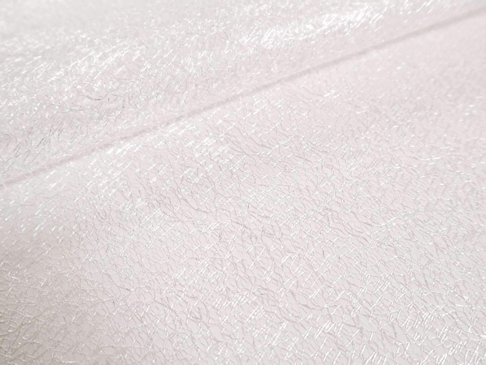 Metallic Novelty Tulle in Optic White