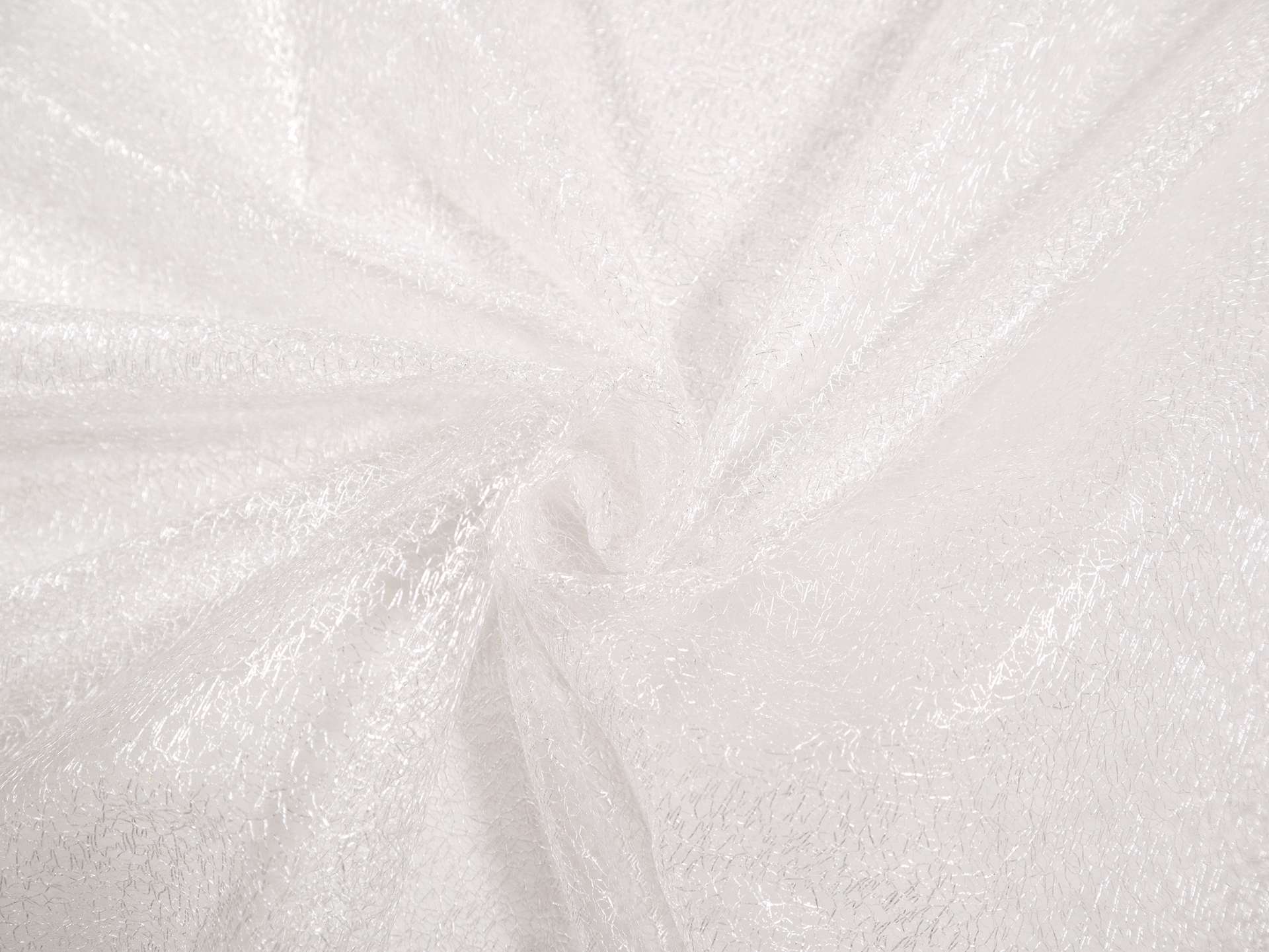 Metallic Novelty Tulle in Optic White
