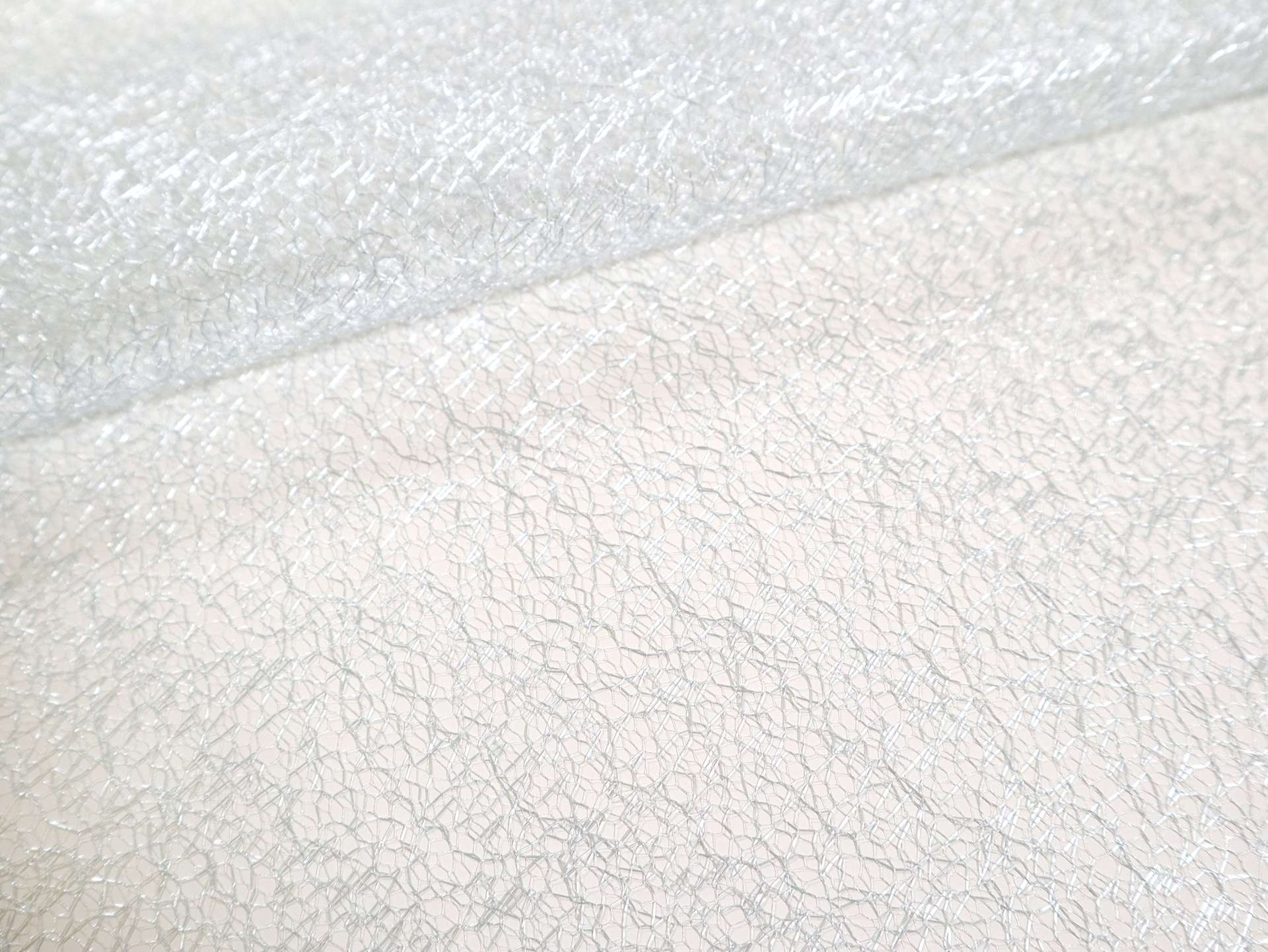 Metallic Novelty Tulle in Powder Blue