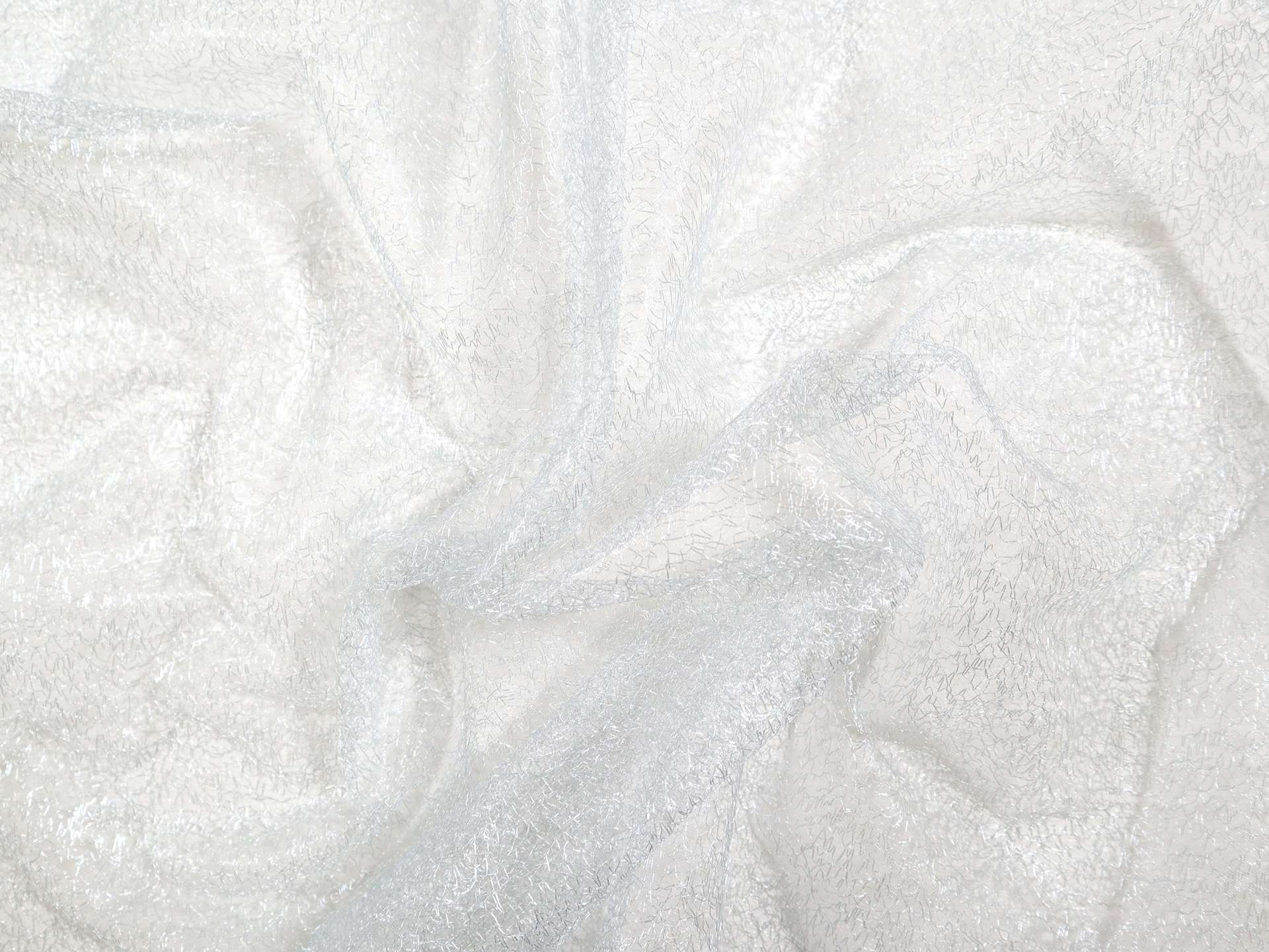 Metallic Novelty Tulle in Powder Blue