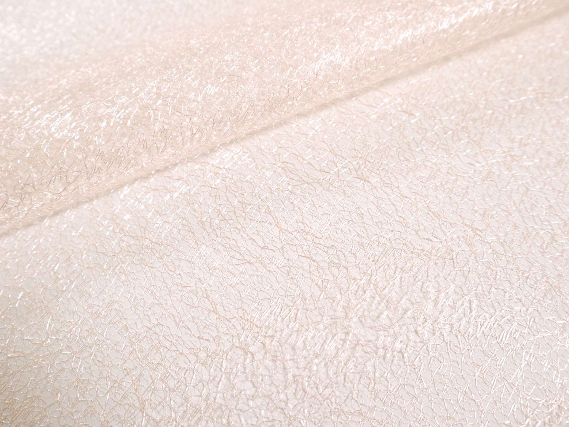 Metallic Novelty Tulle in Peach Pink