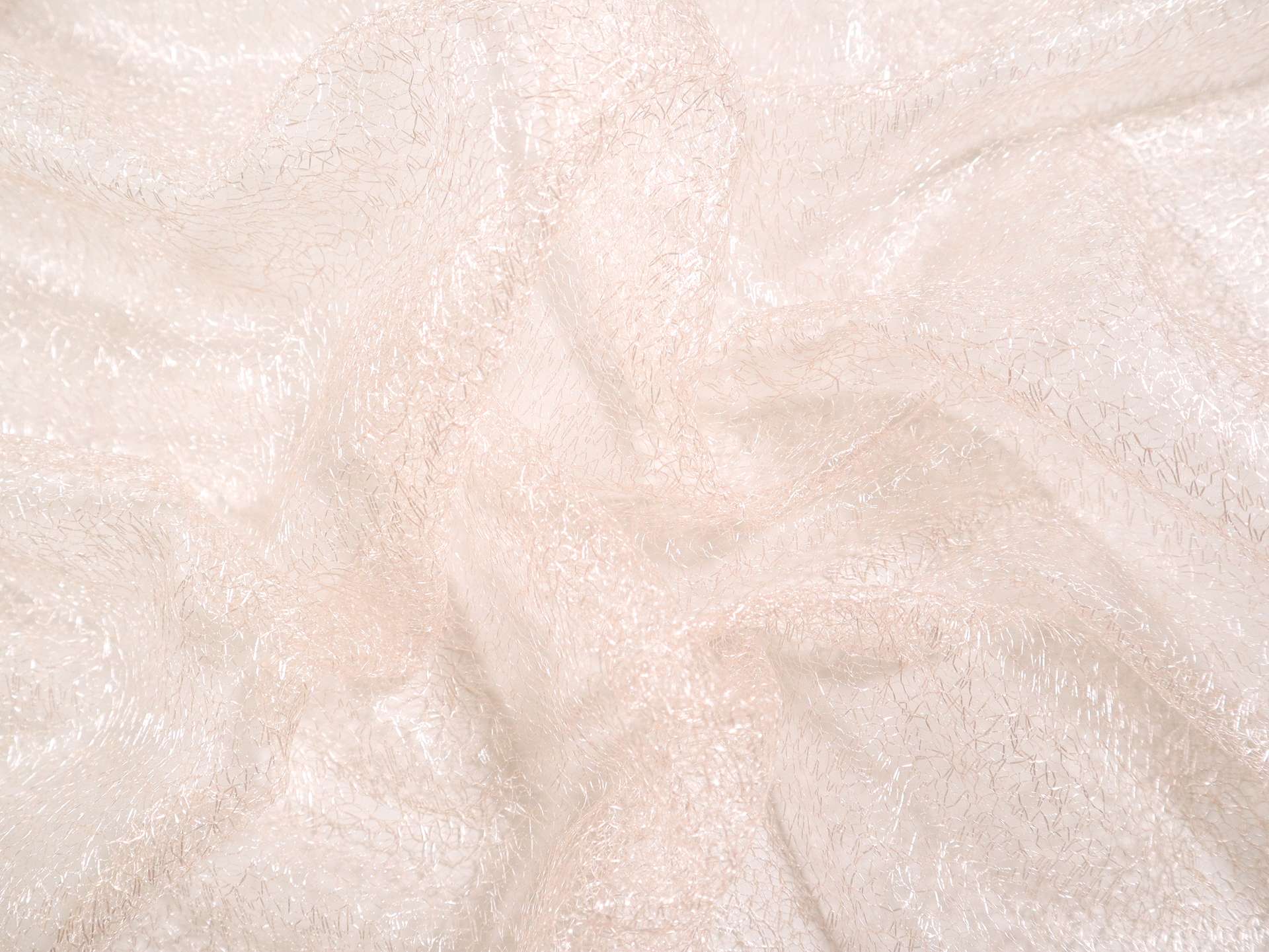 Metallic Novelty Tulle in Peach Pink