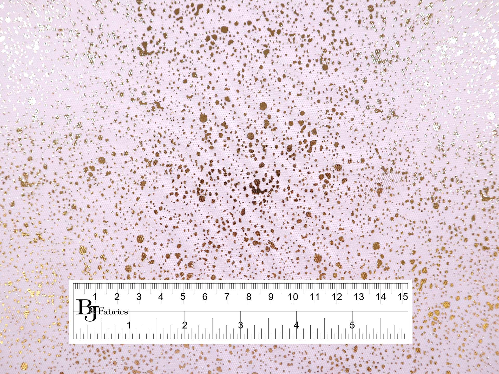 Metallic Speckled Tulle in Pink & Gold