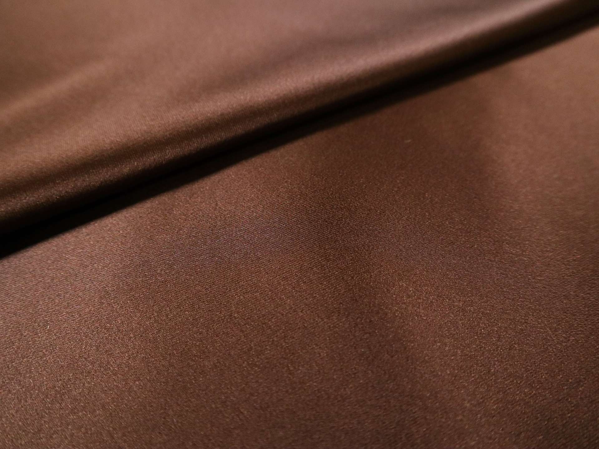 Armani Triacetate Stretch Satin in Chocolate Brown
