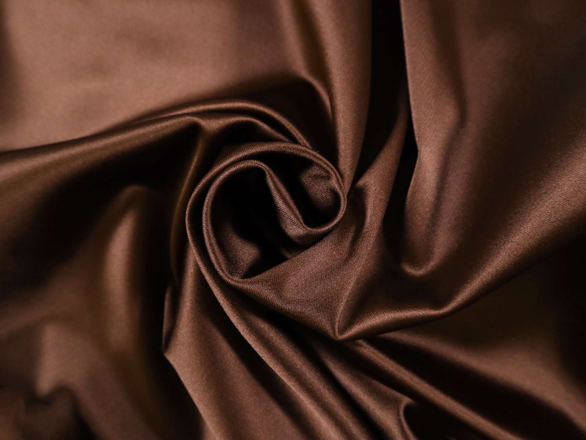 Armani Triacetate Stretch Satin in Chocolate Brown