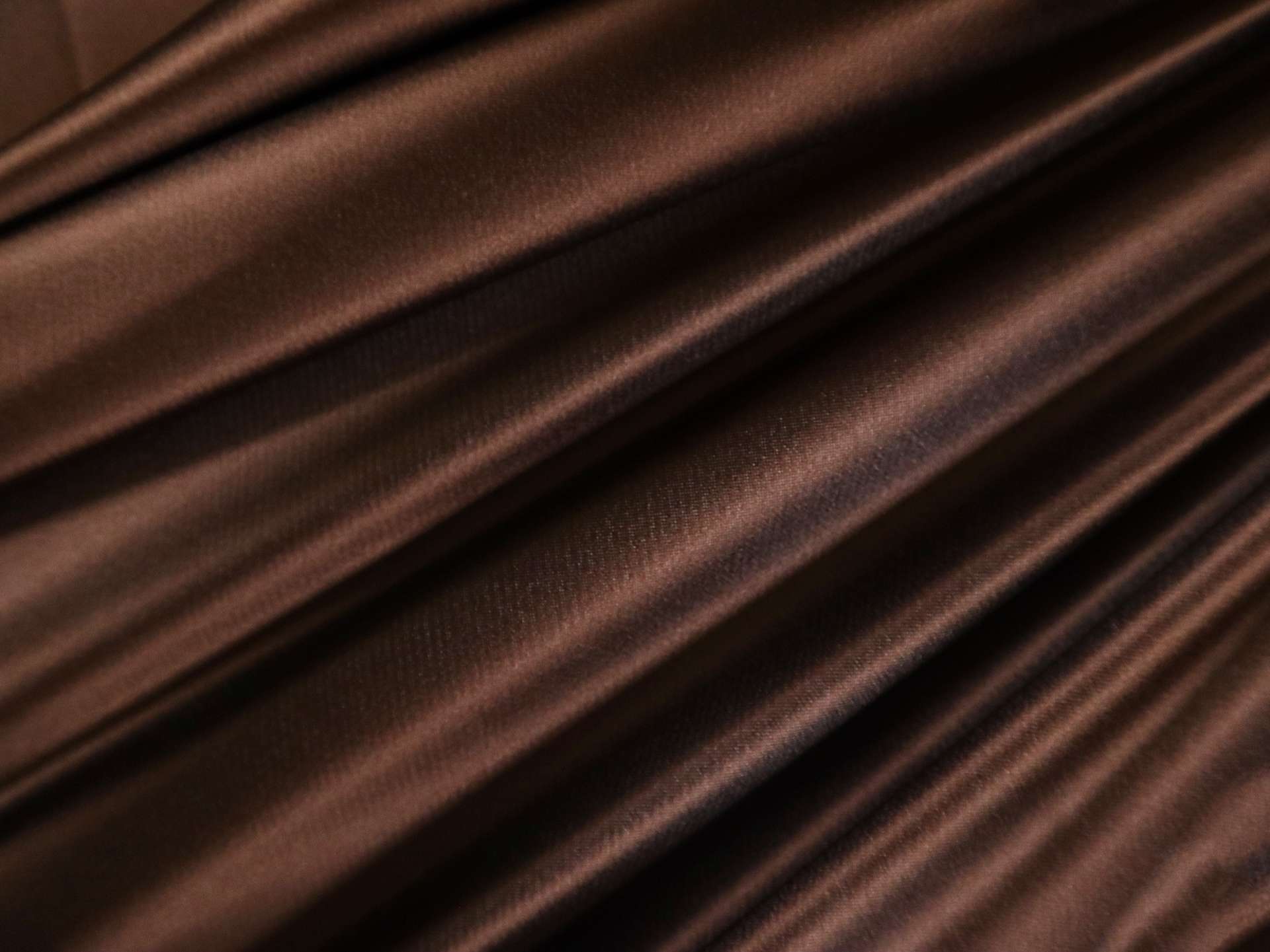 Armani Triacetate Stretch Satin in Chocolate Brown