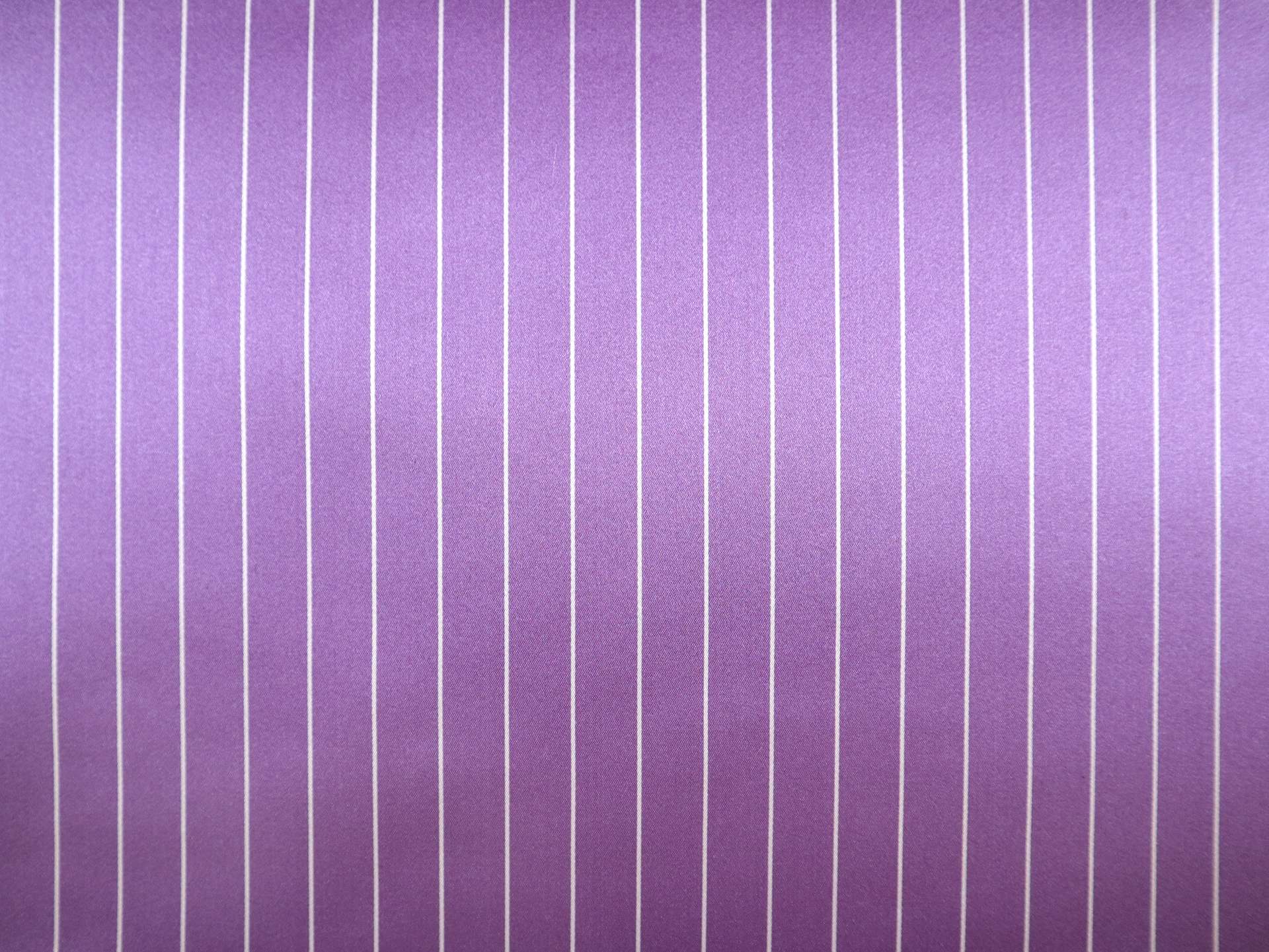 Double Face Silk Satin Stripe in Violet