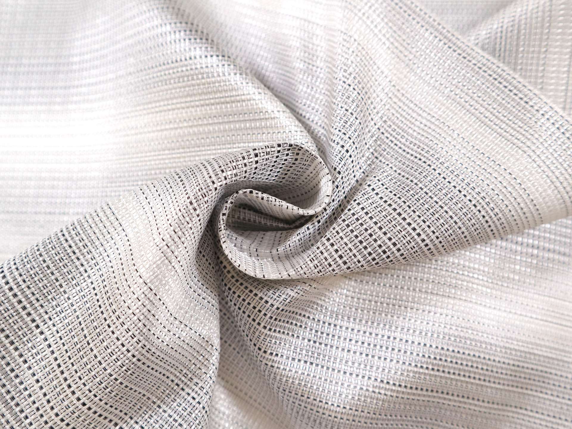 Brocade with Grey Ombré Stripes
