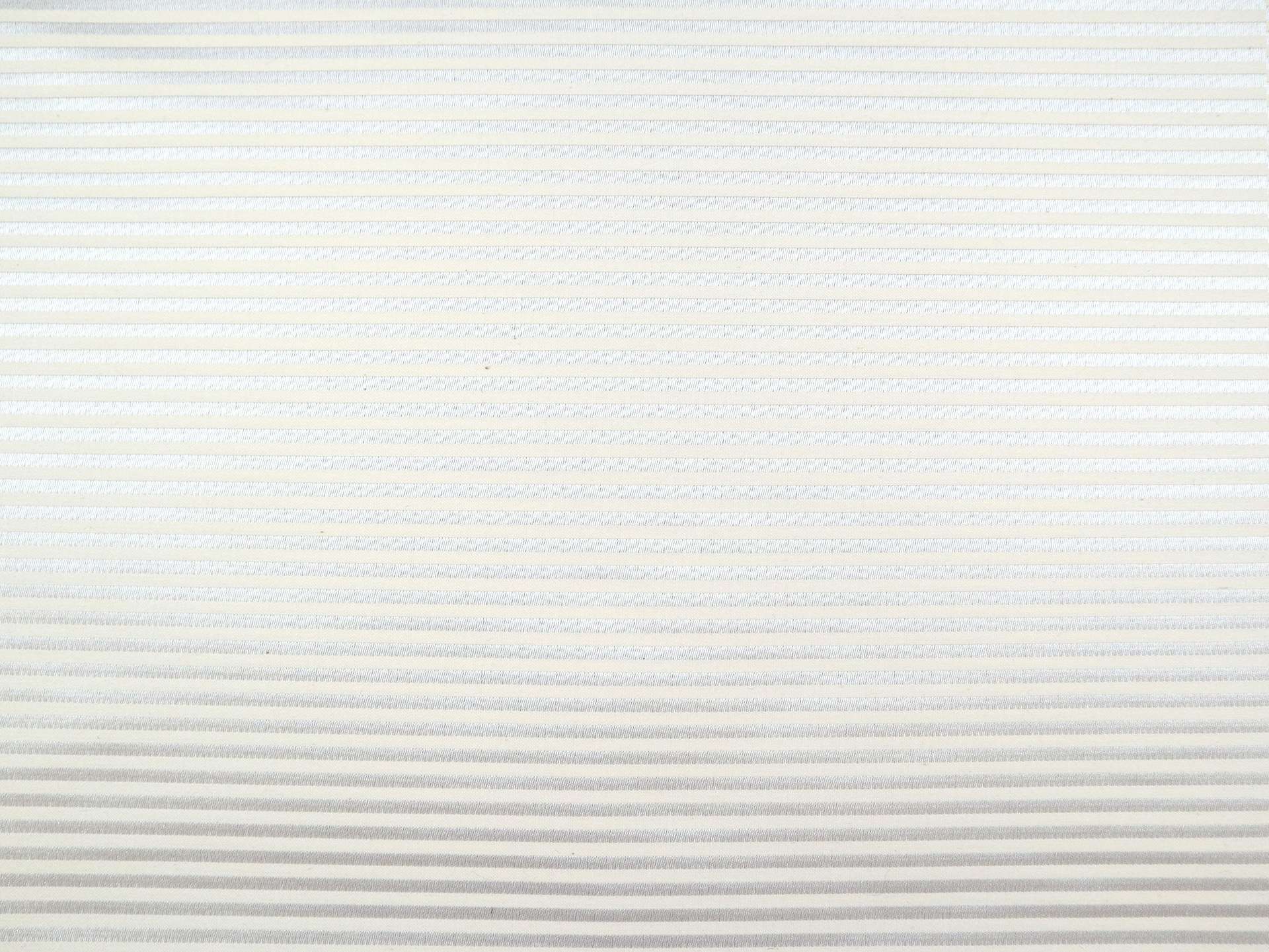 Metallic Stripe in Off White & Silver