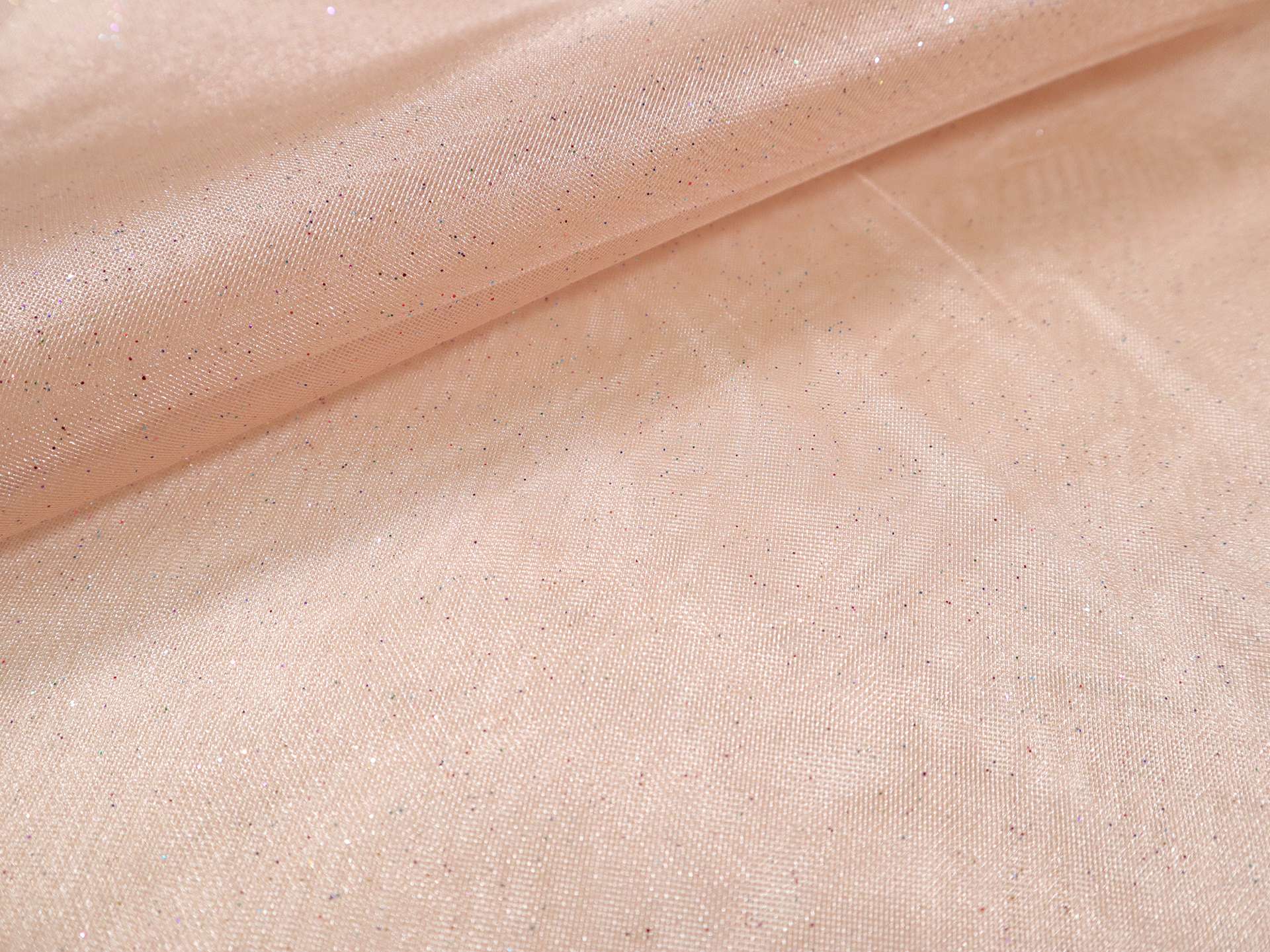 Glitter Mesh in Nude