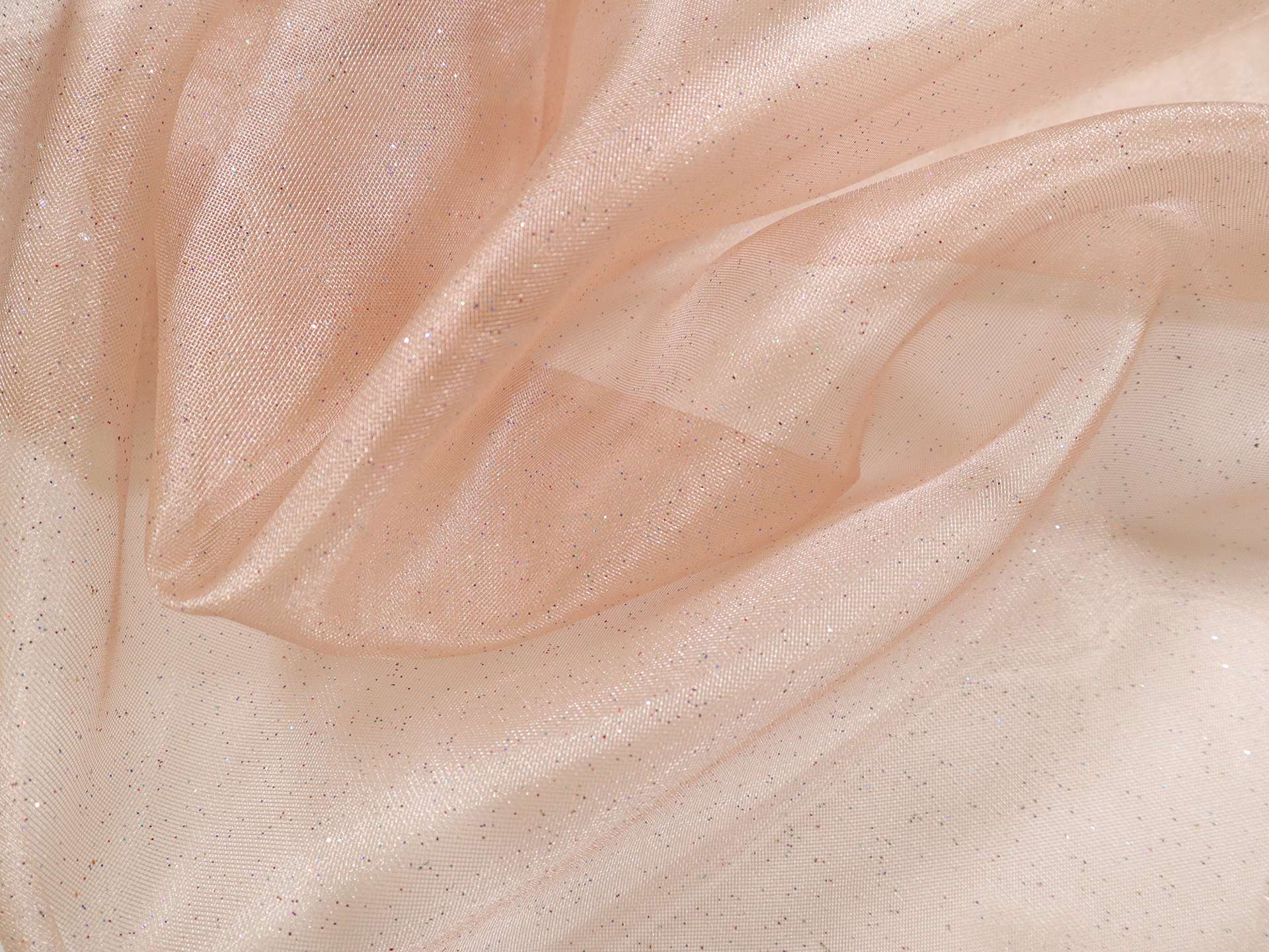 Glitter Mesh in Nude