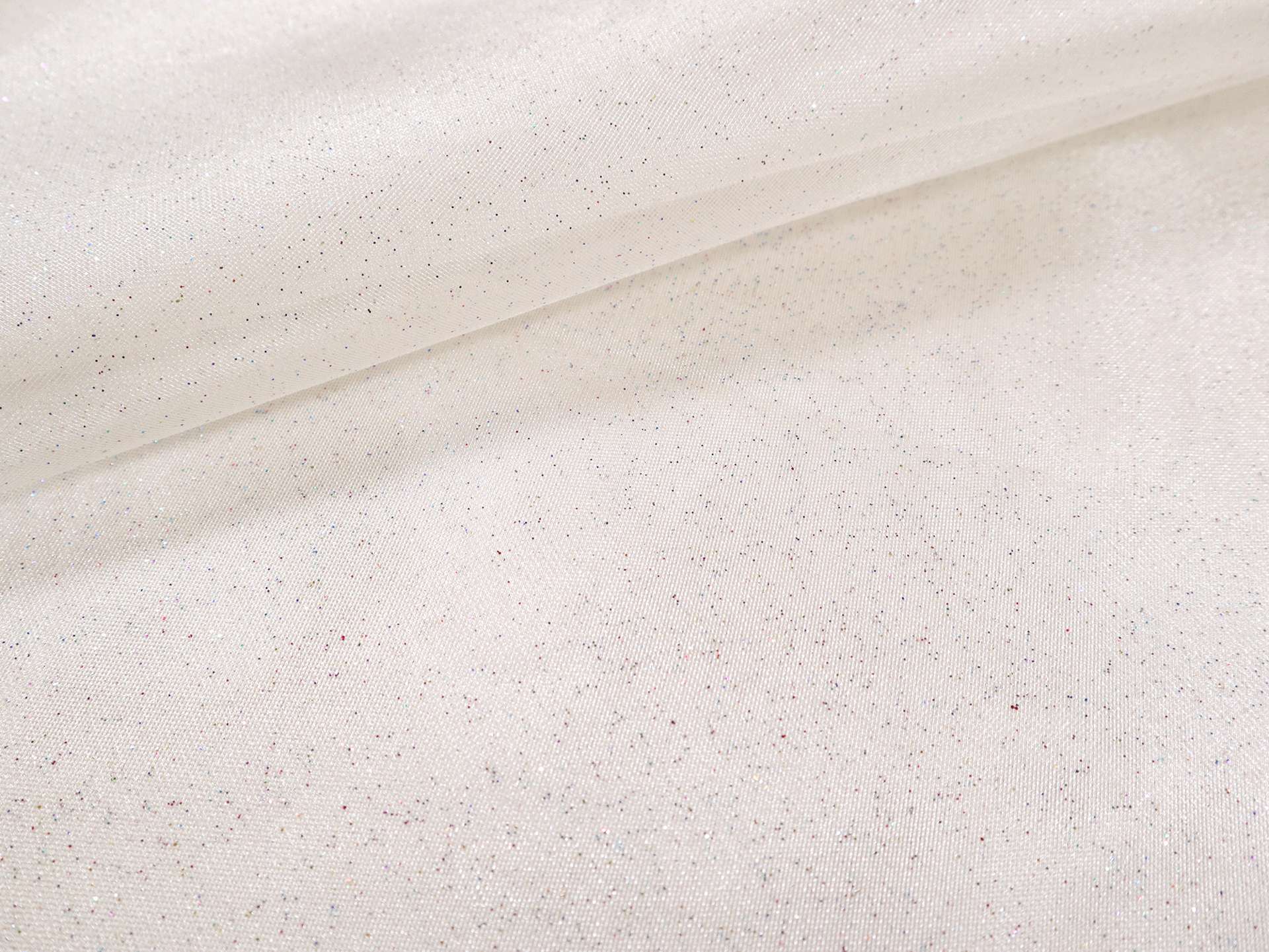Glitter Mesh in Off White