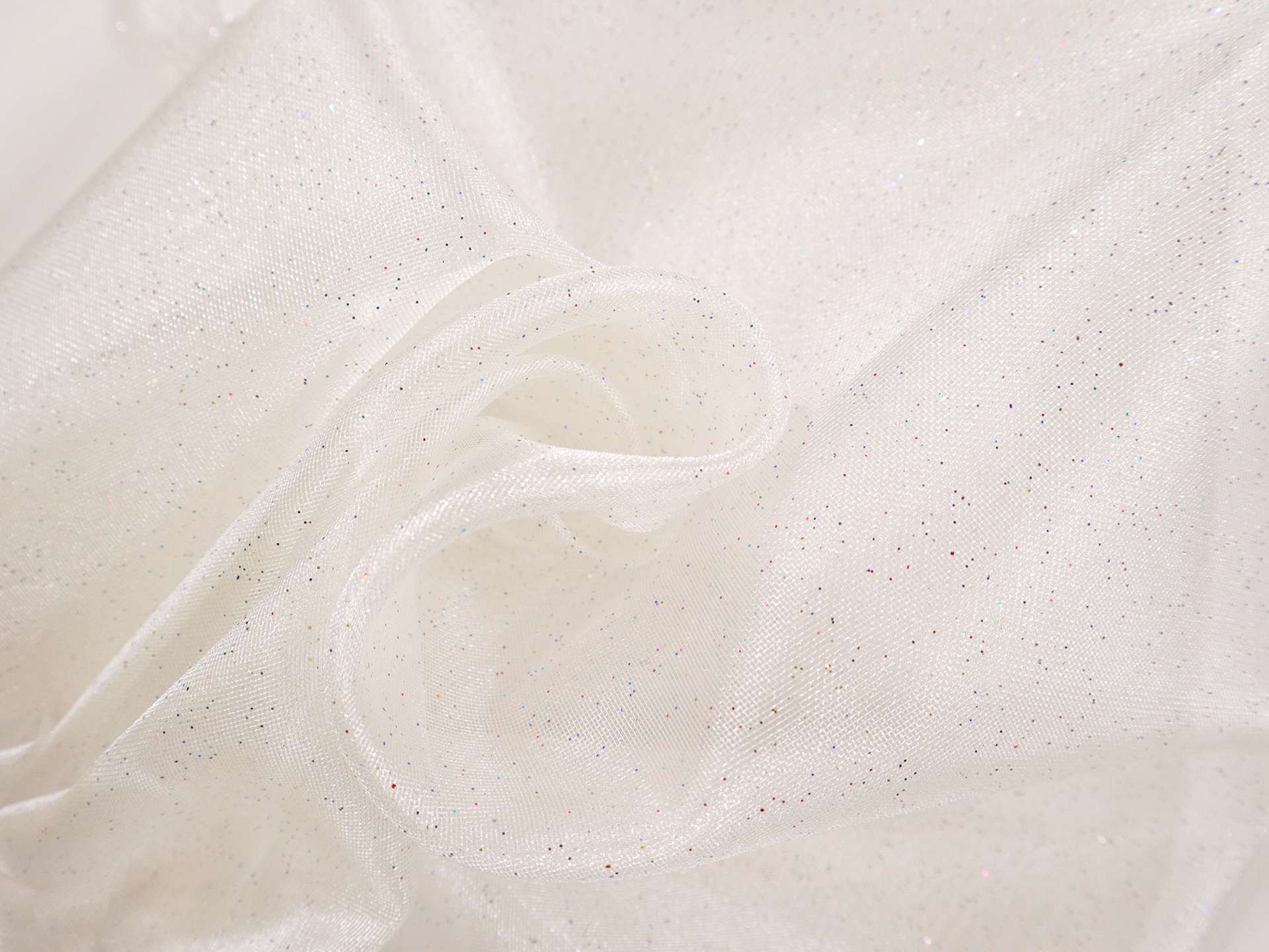 Glitter Mesh in Off White