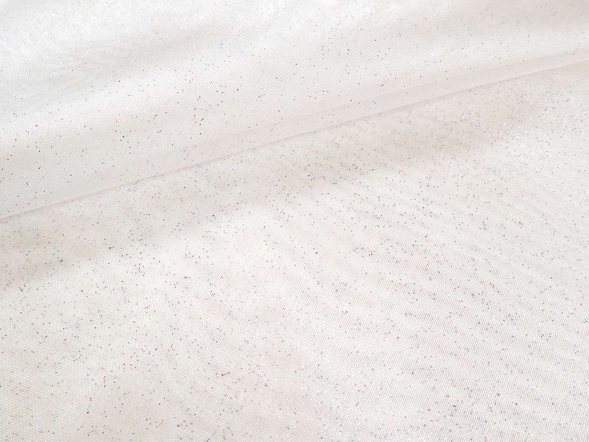 Glitter Mesh in White