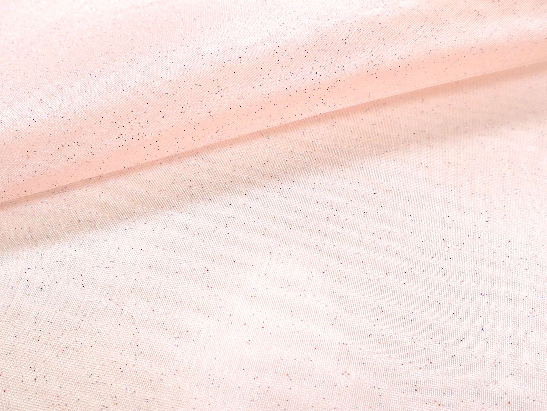 Glitter Mesh in Pale Pink
