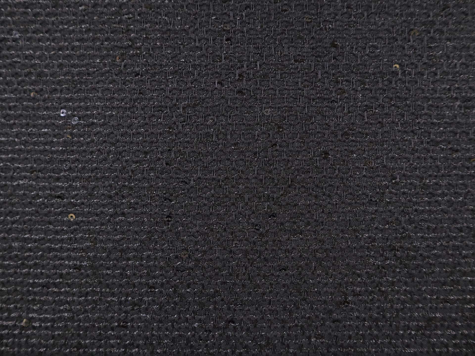 Swiss Sequined Tweed in Black