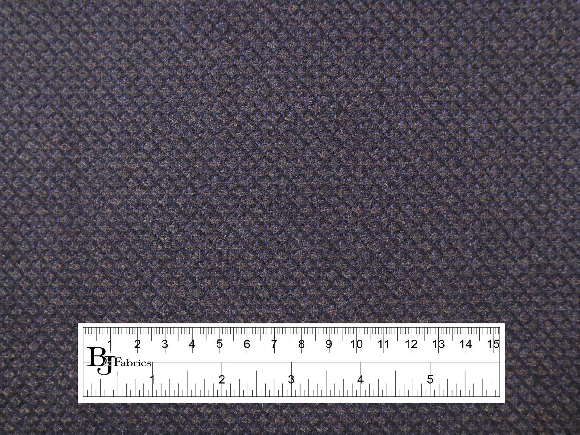 Italian Wool and Cashmere Suiting in Blue, Black & Brown