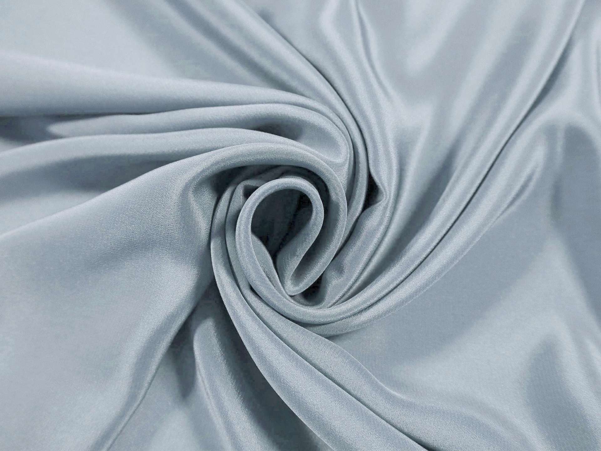 Silk Crepe de Chine in Dusty Blue