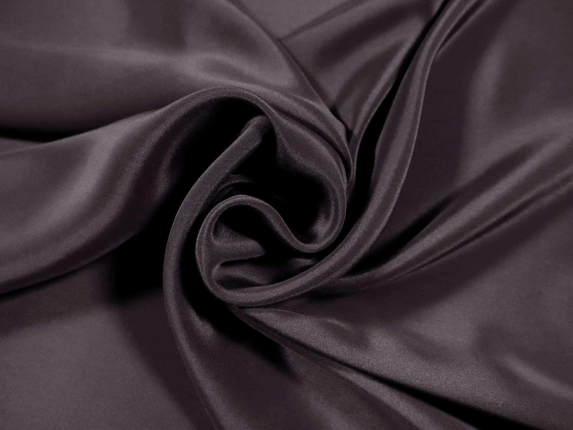 Silk Crepe de Chine in Midnight