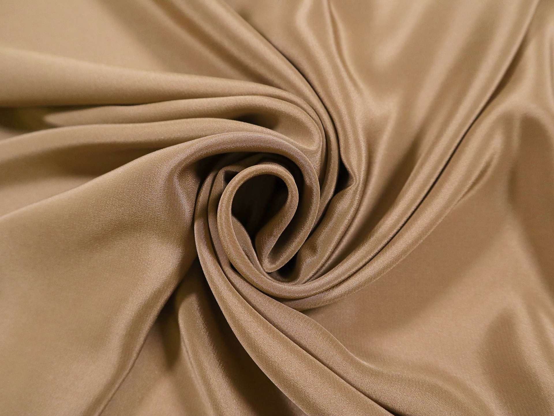 Silk Crepe de Chine in Coffee Cream
