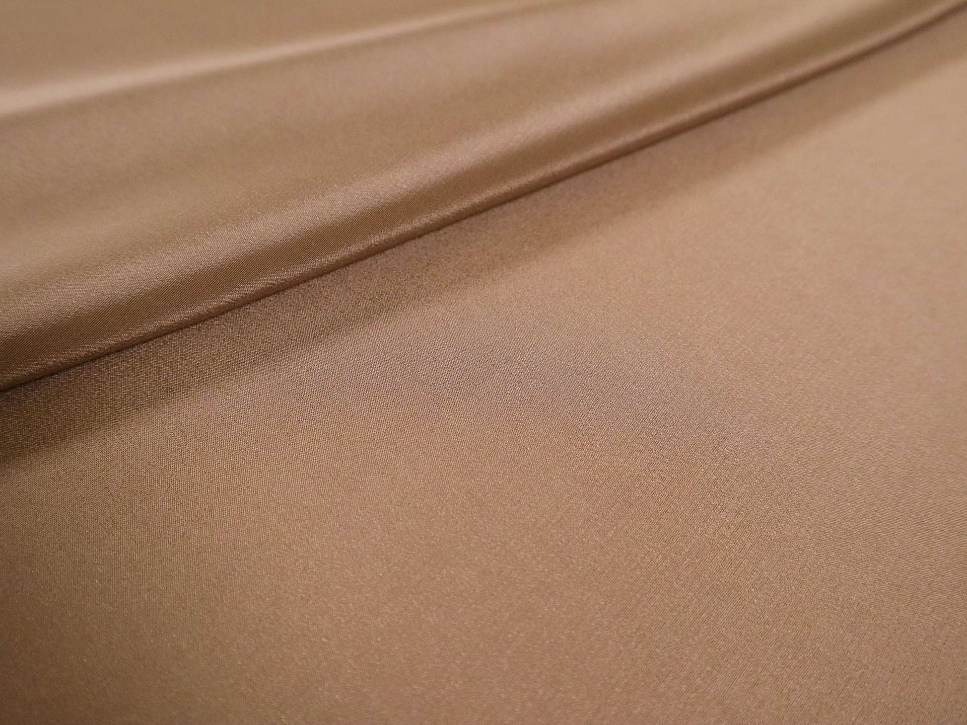 Silk Crepe de Chine in Saddle