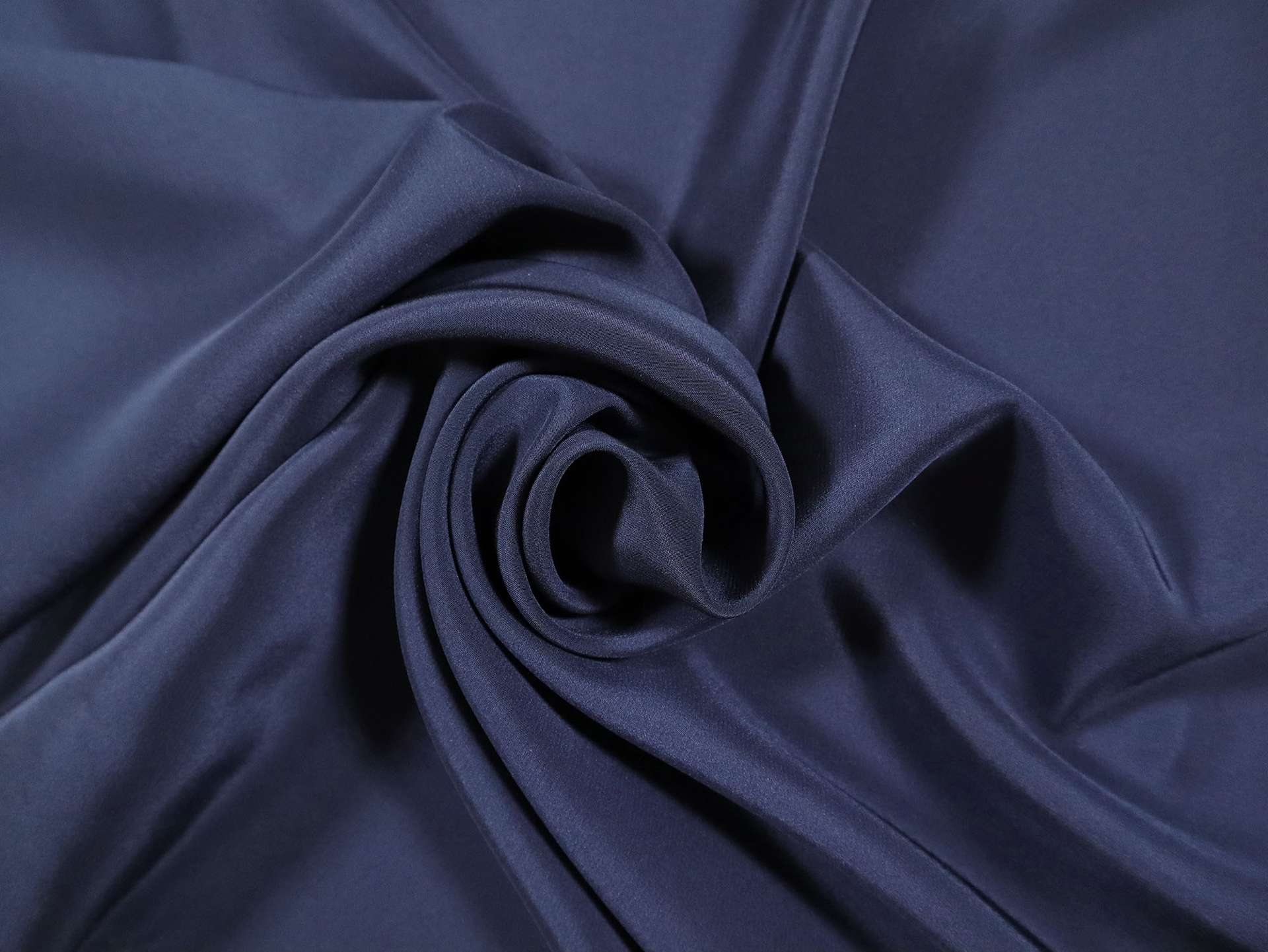 Silk Crepe de Chine in Prussian