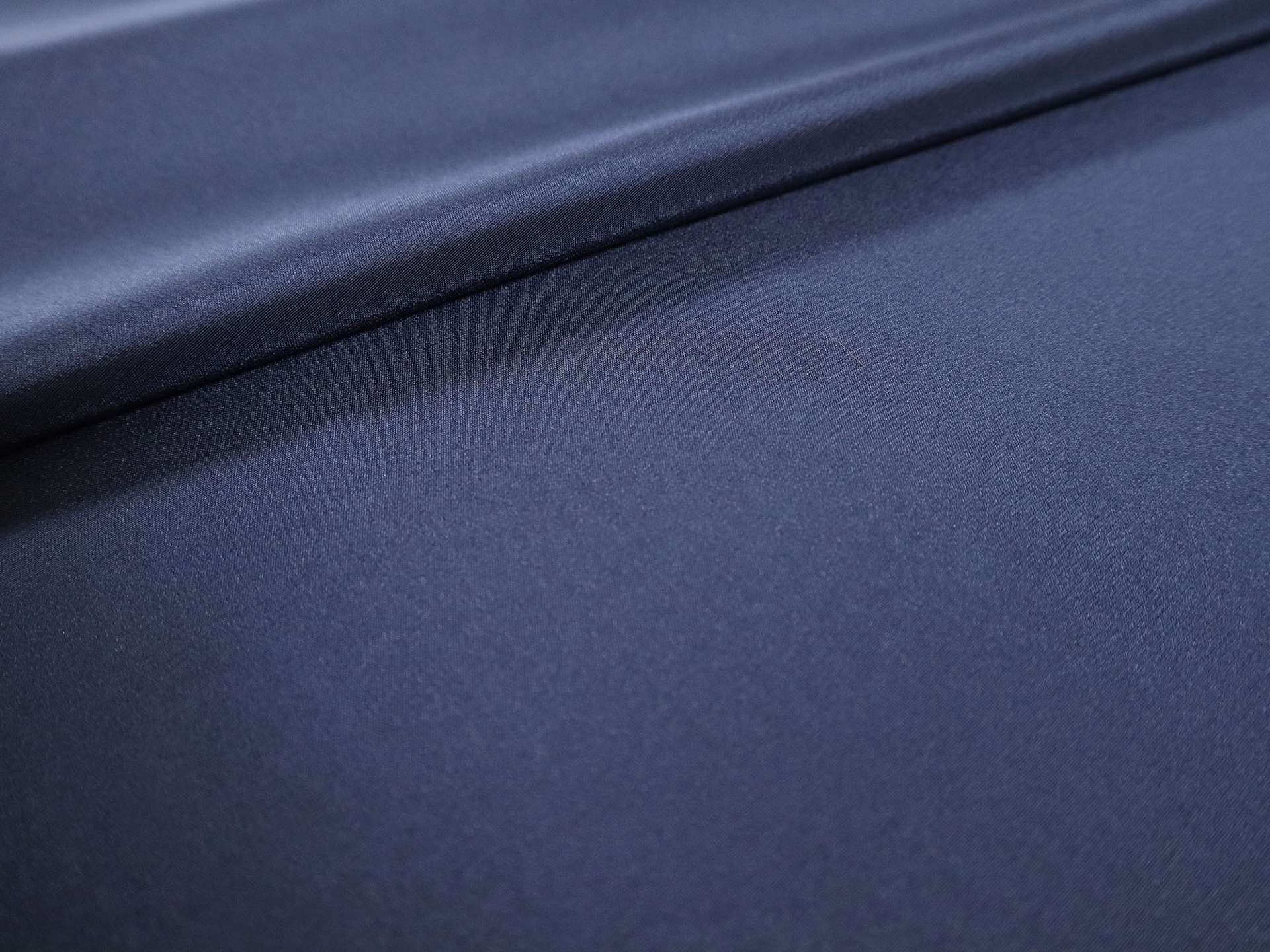 Silk Crepe de Chine in Prussian