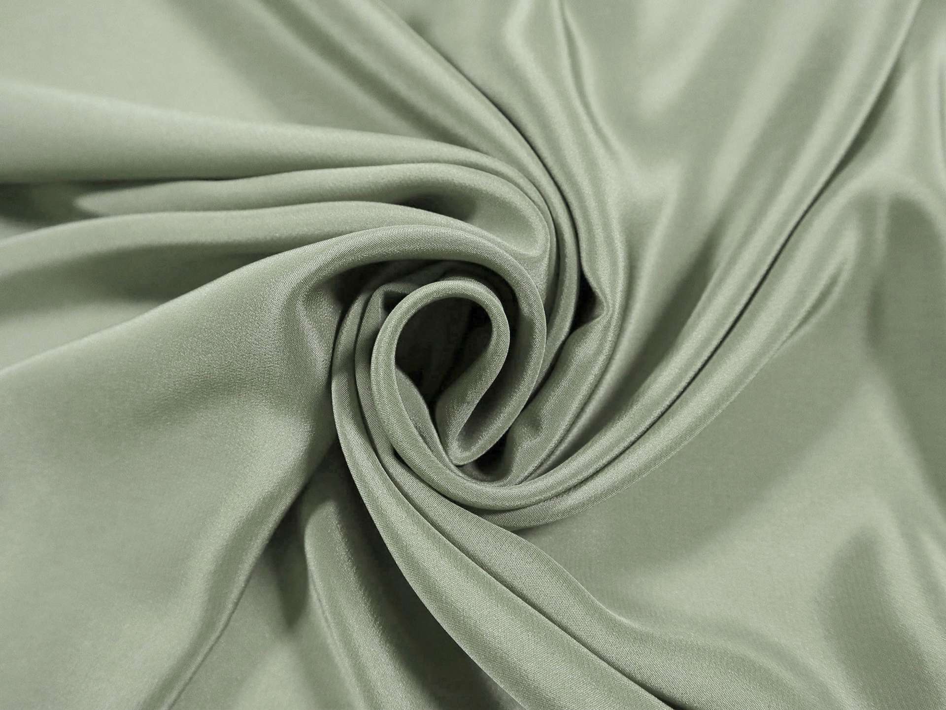 Silk Crepe de Chine in Celadon