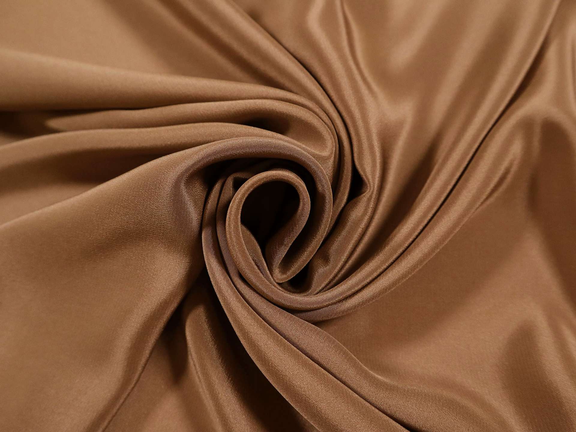 Silk Crepe de Chine in Chestnut 
