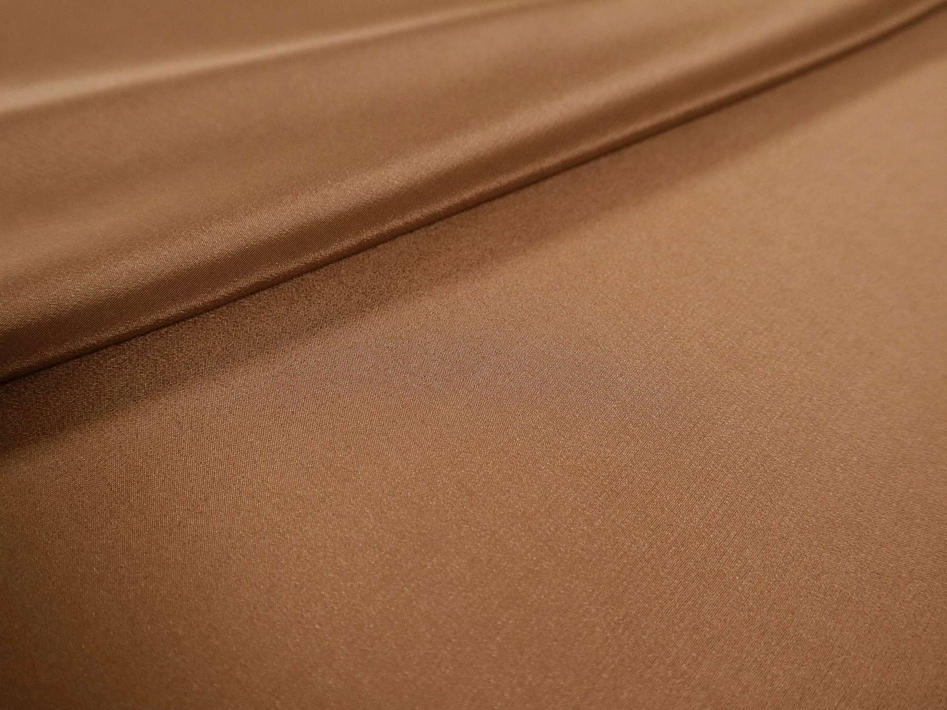 Silk Crepe de Chine in Chestnut 