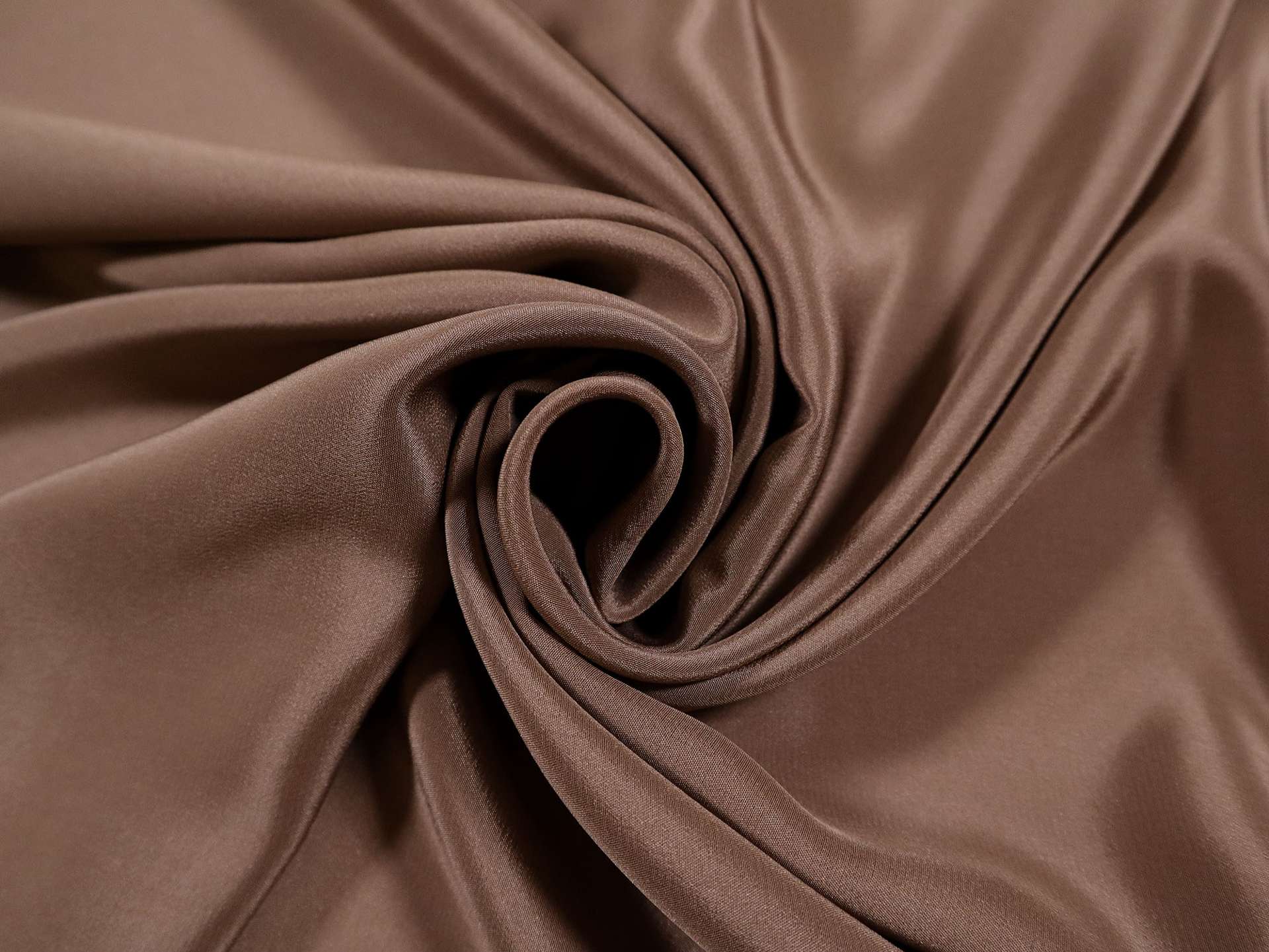 Silk Crepe de Chine in Chocolate