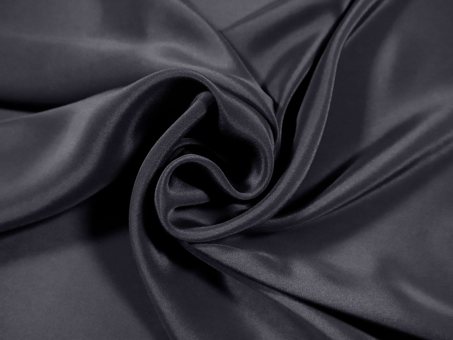 Silk Crepe de Chine in Denim