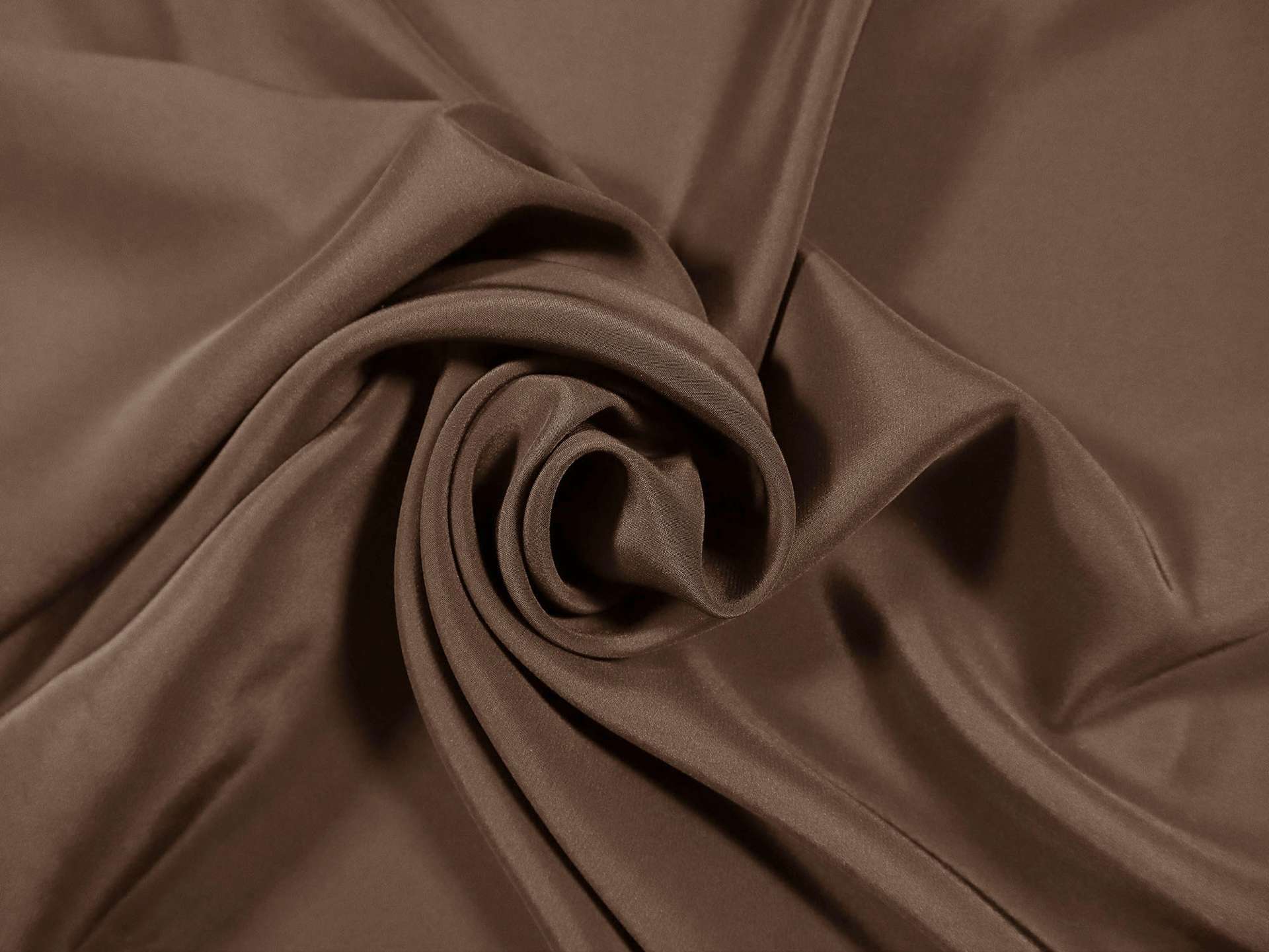 Silk Crepe de Chine in Coffee 
