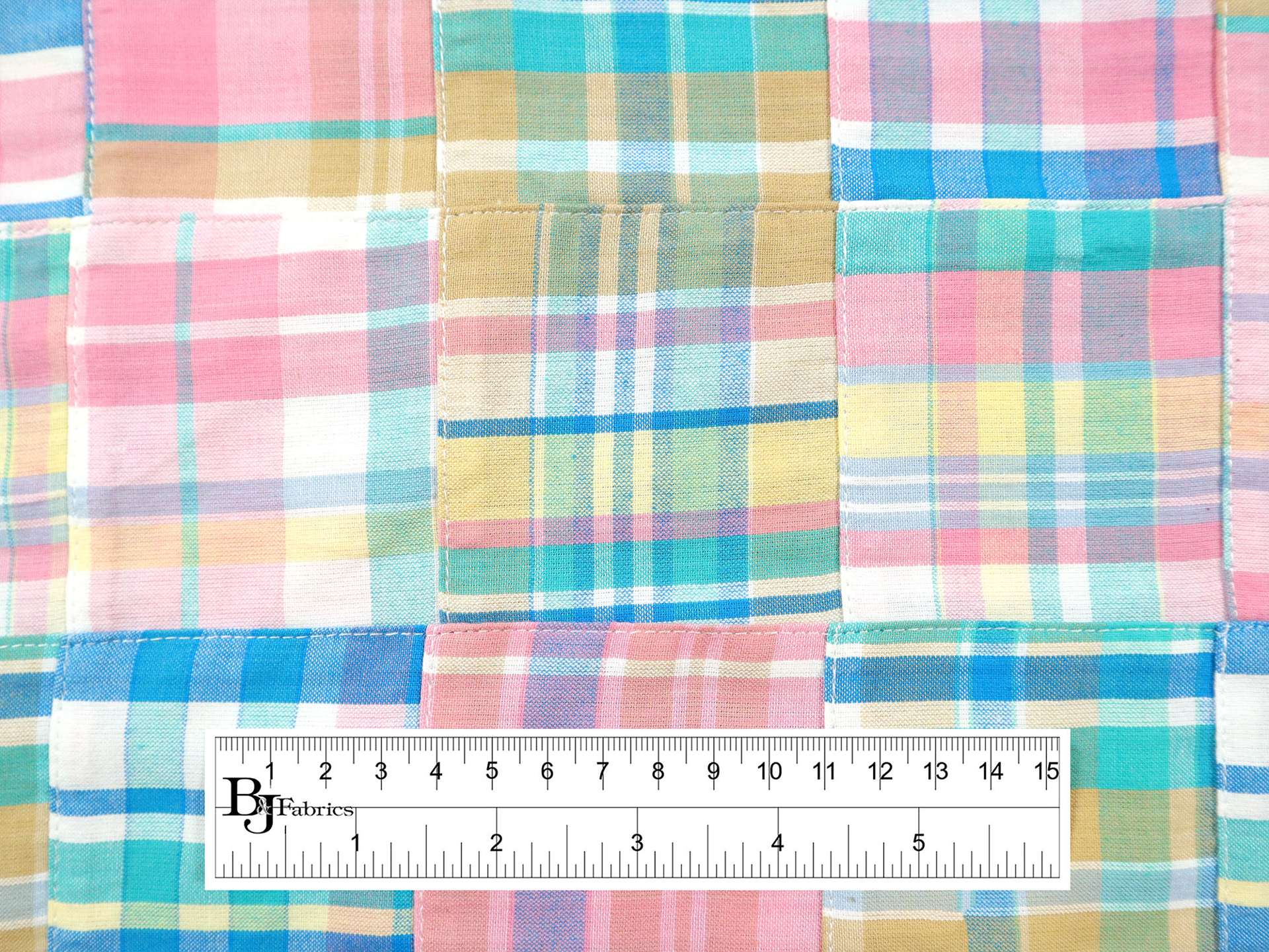 Cotton Patchwork Plaid in Sorbet