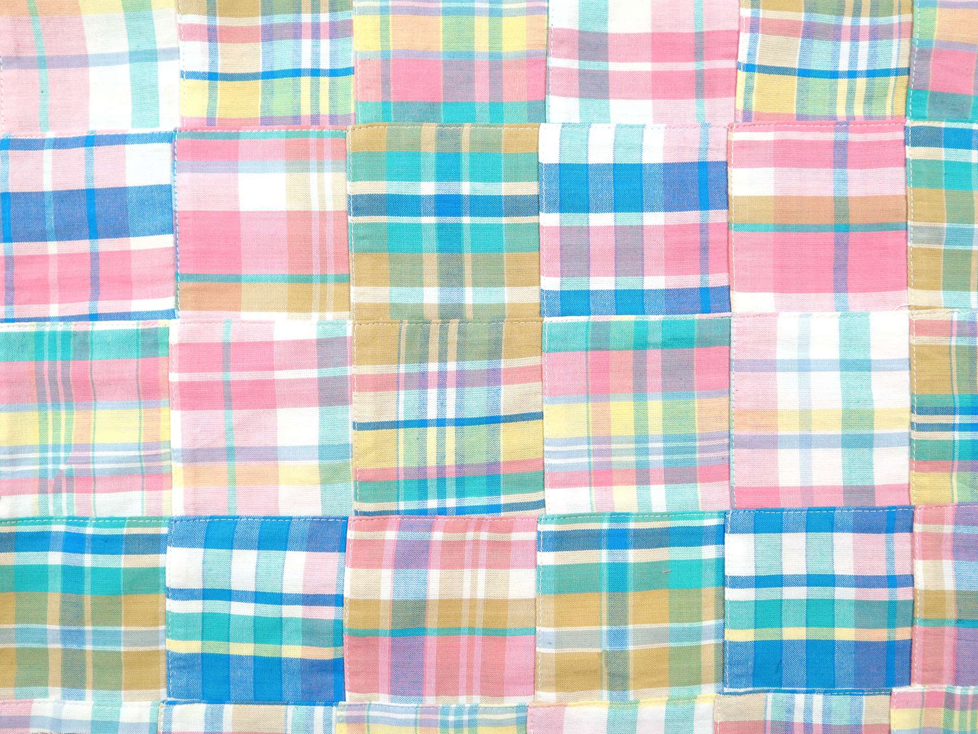 Cotton Patchwork Plaid in Sorbet