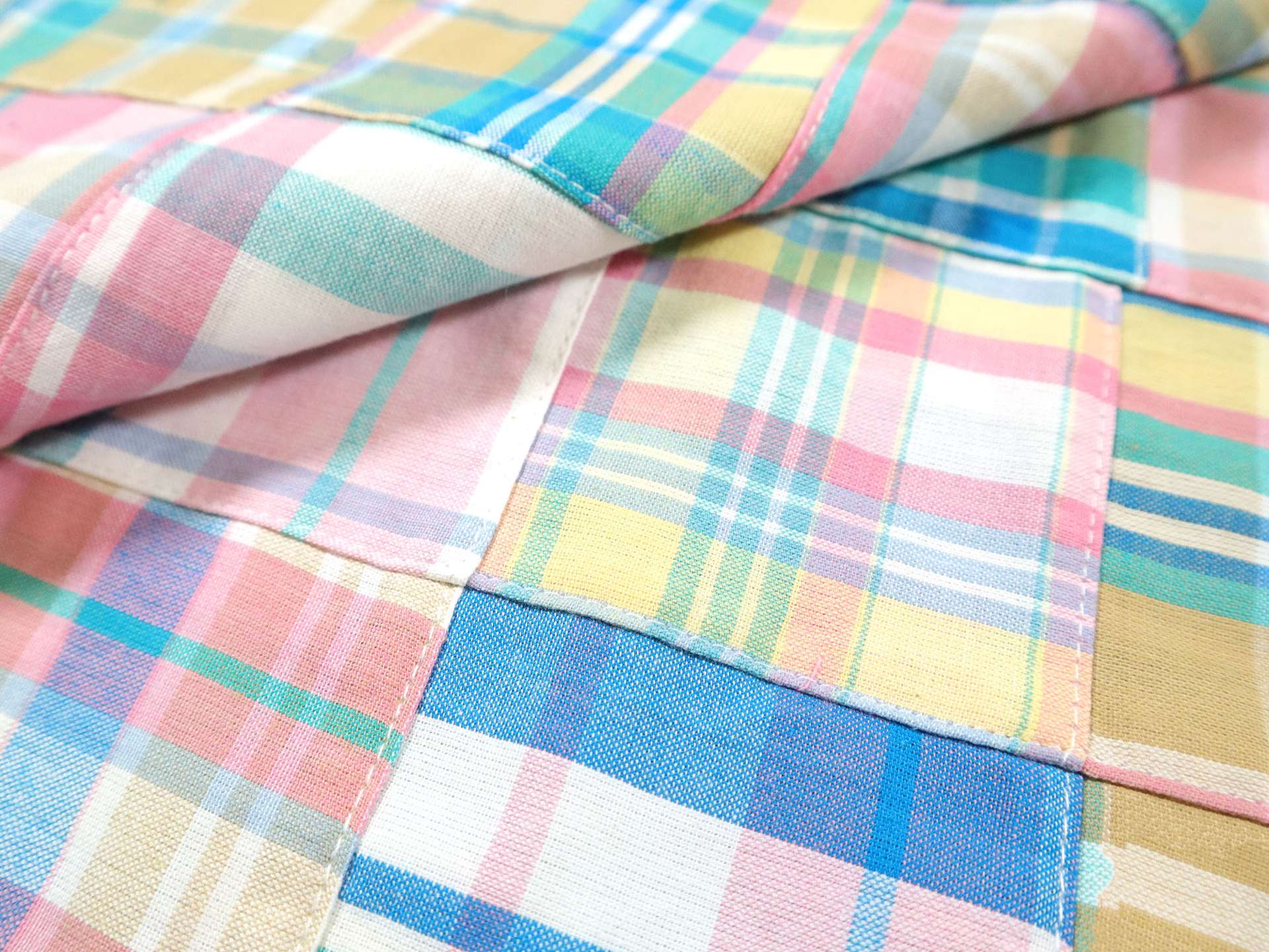 Cotton Patchwork Plaid in Sorbet