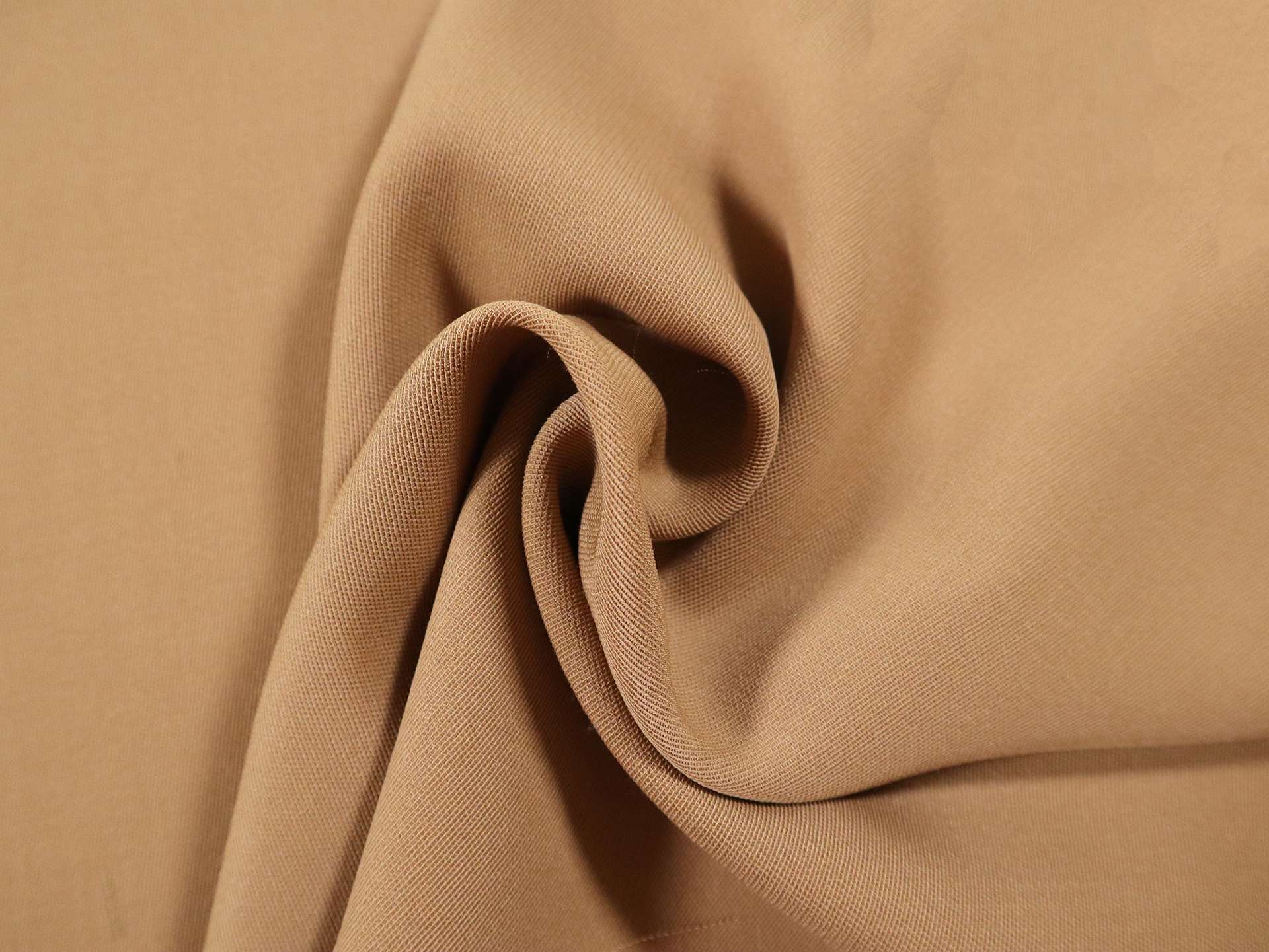 Italian Wool Covert Crepe in Tan