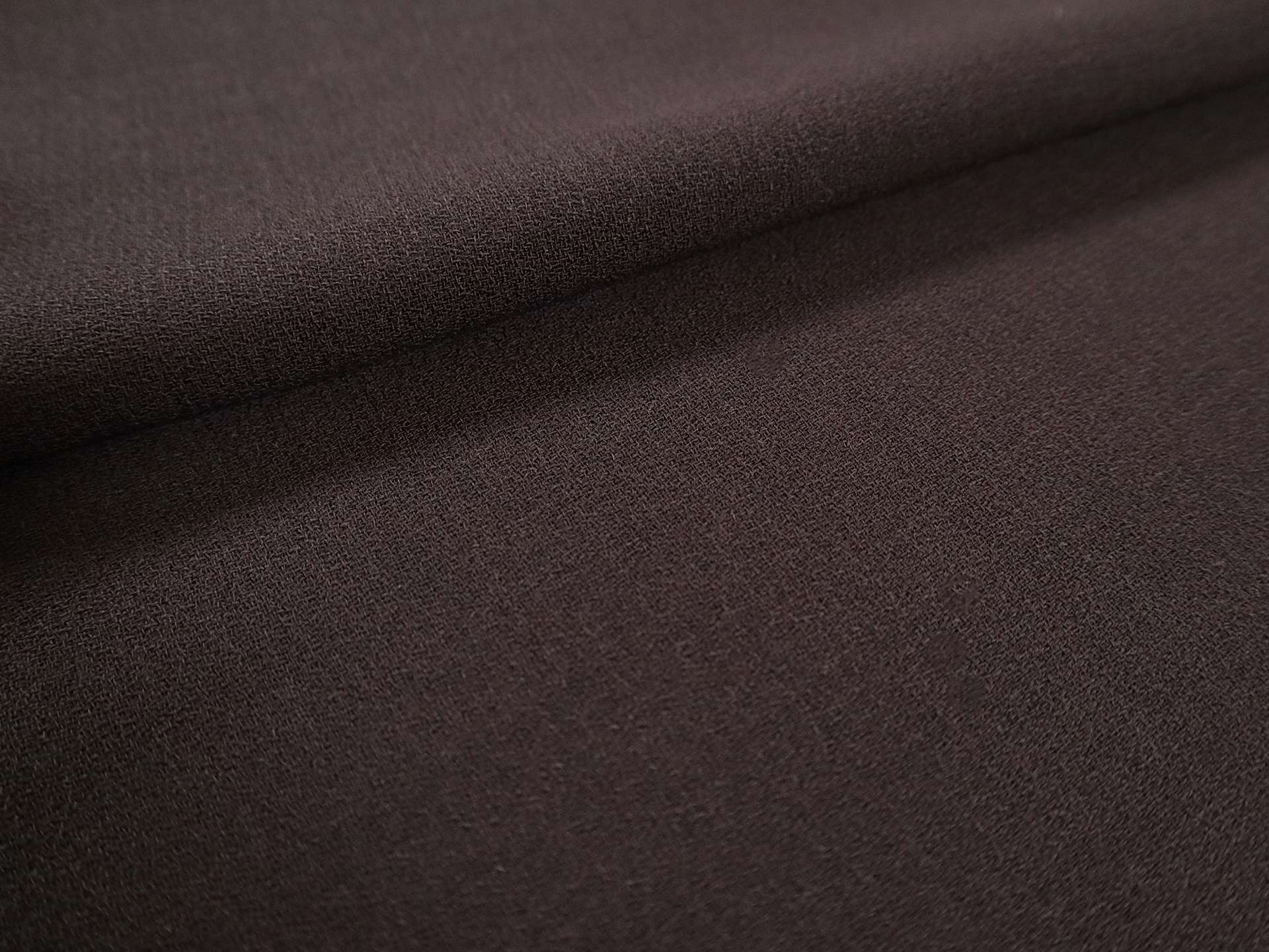 Wool Crepe in Espresso 