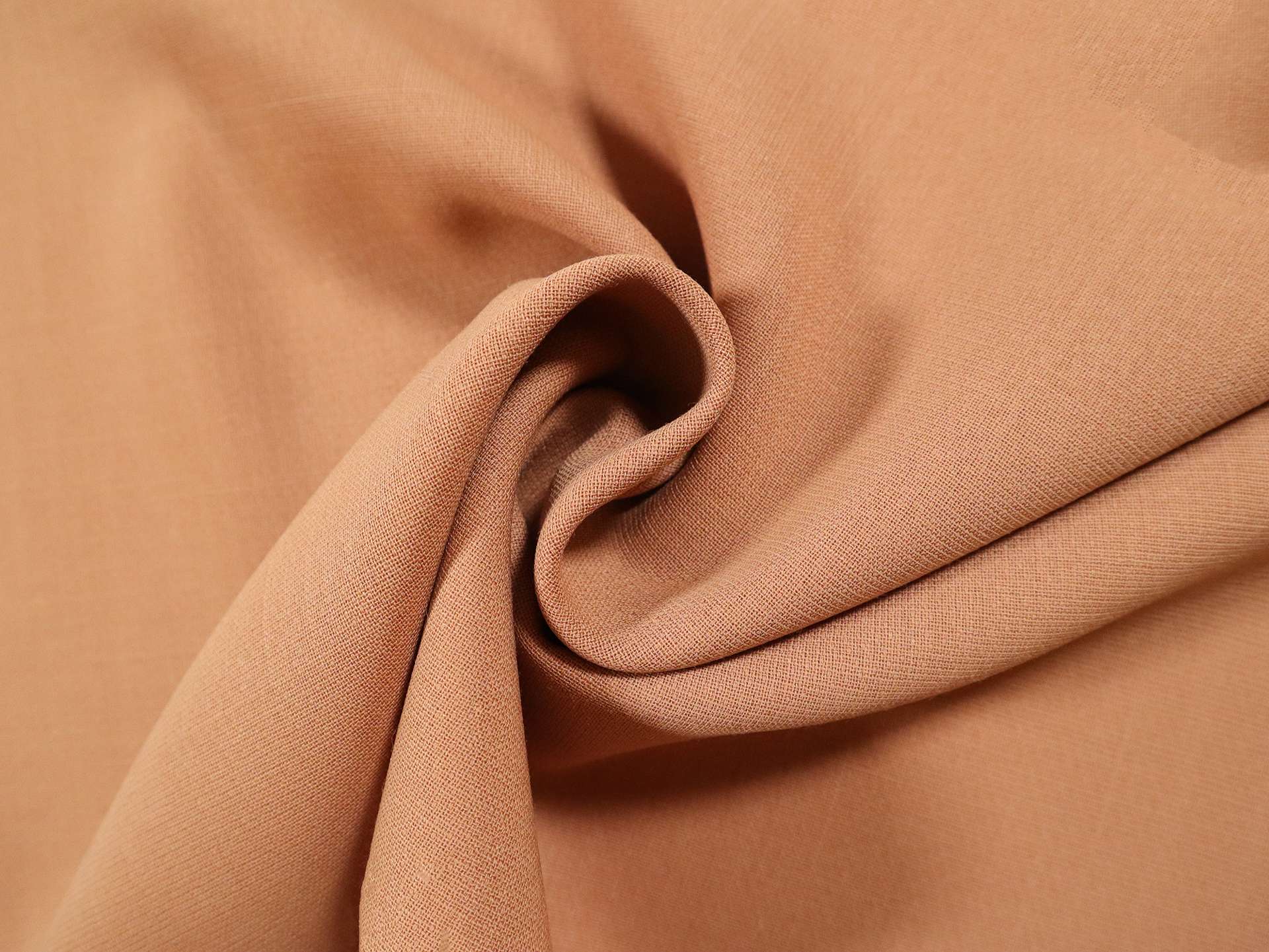 Wool Double Crepe in Caramel