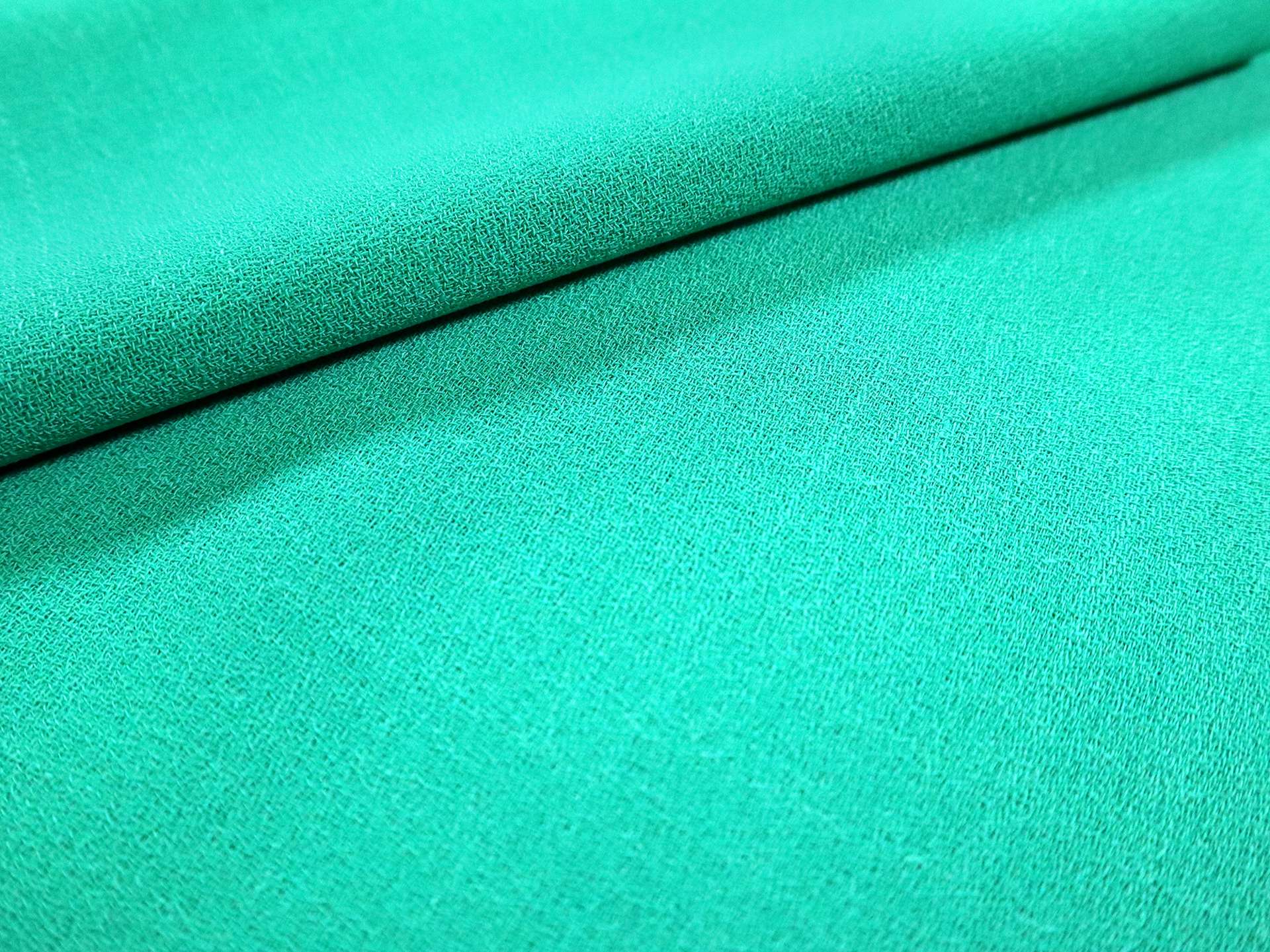 Wool Crepe in Jade Green