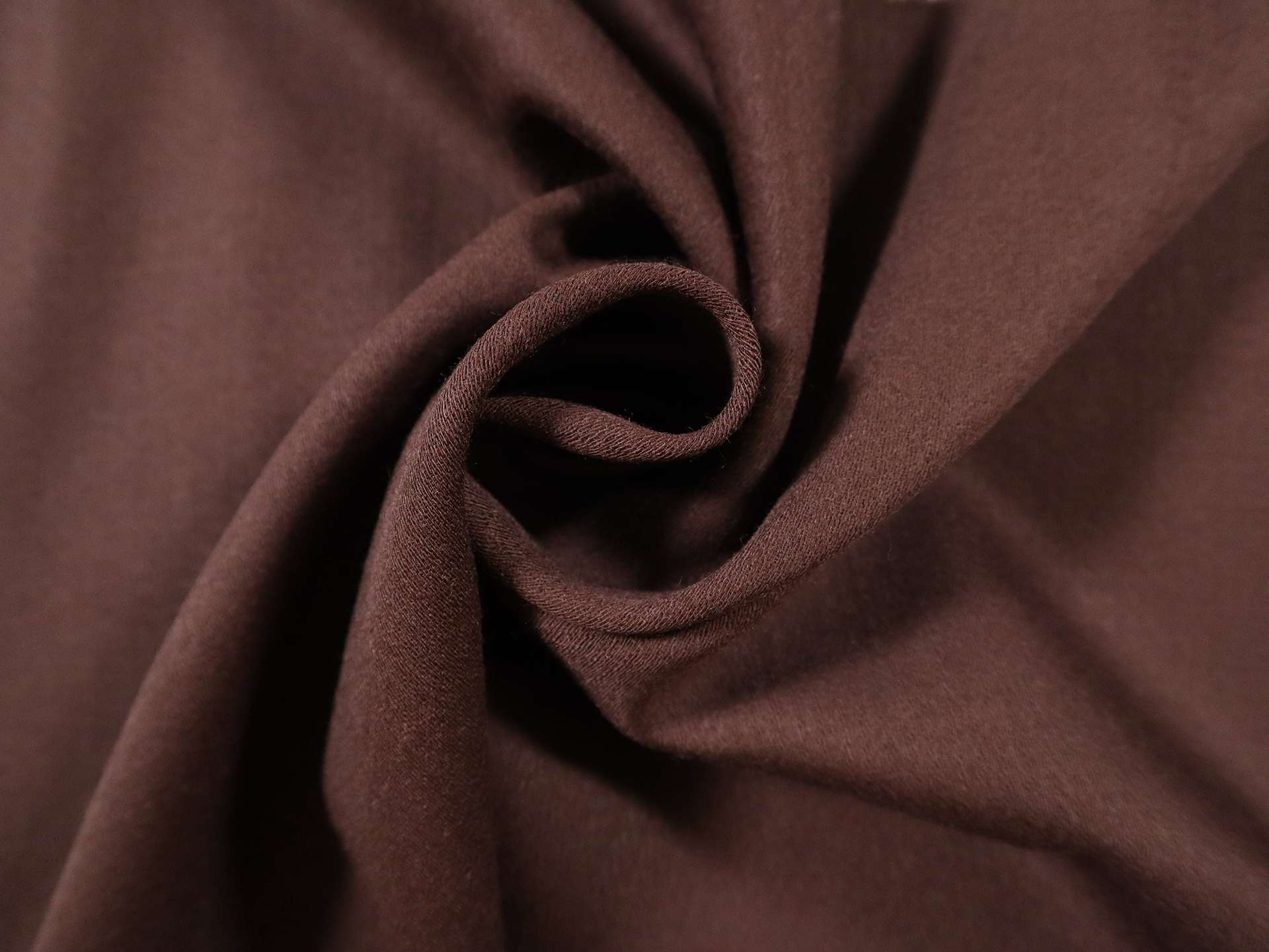 Wool Satin Crepe in Maroon