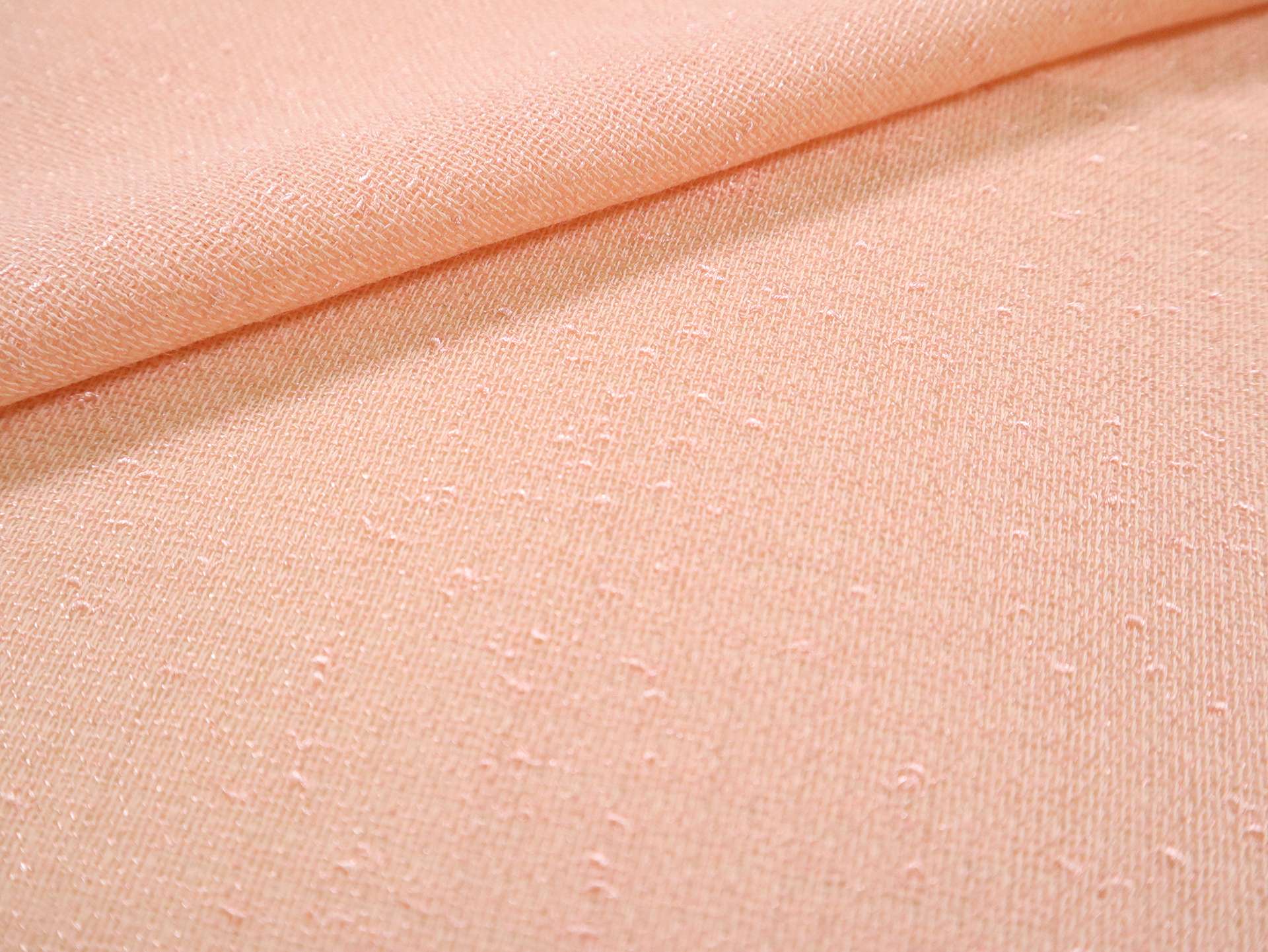 Metallic Wool Gauze in Peach Parfait