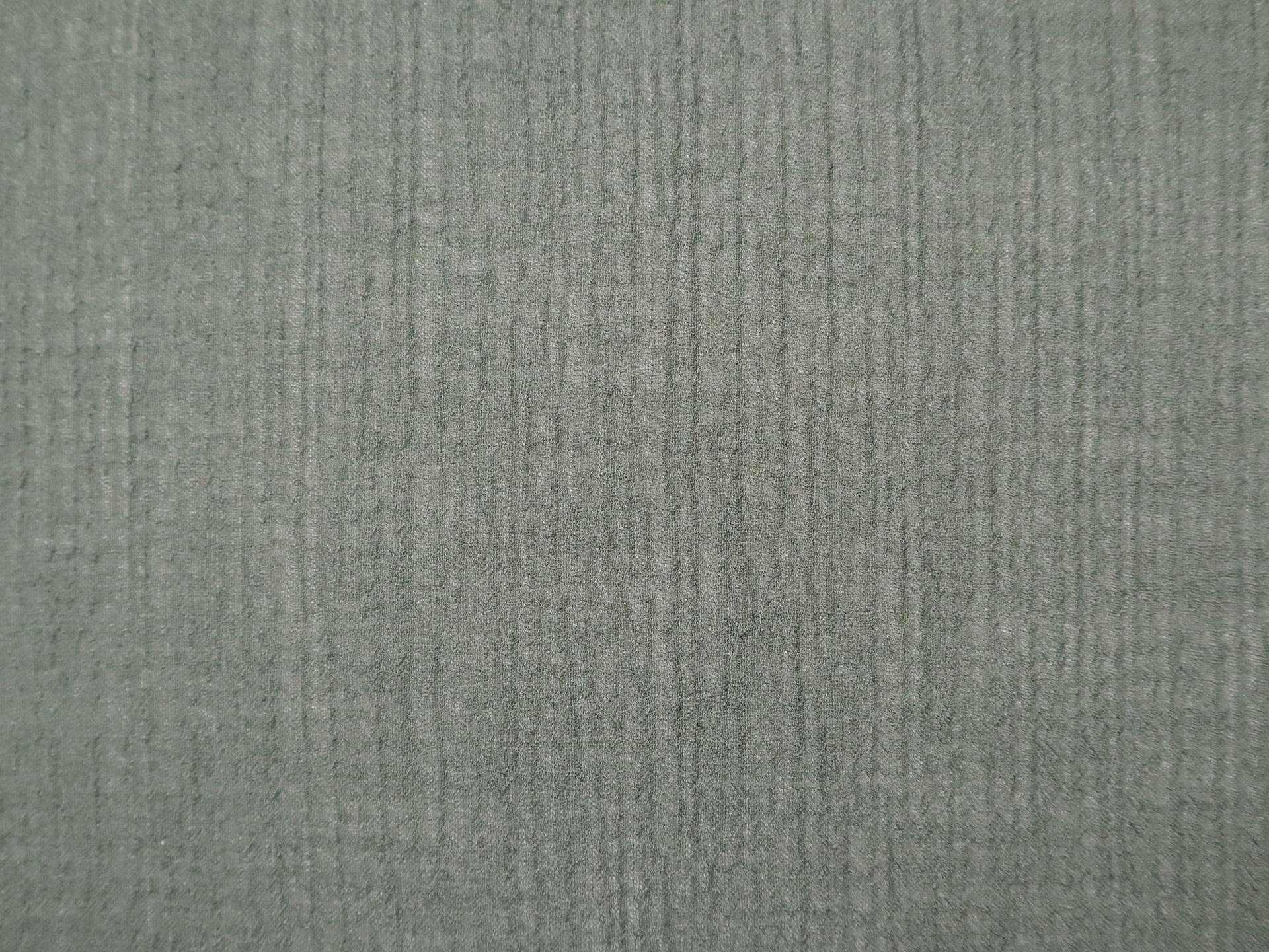 Crinkled Wool Gauze in Olive Green