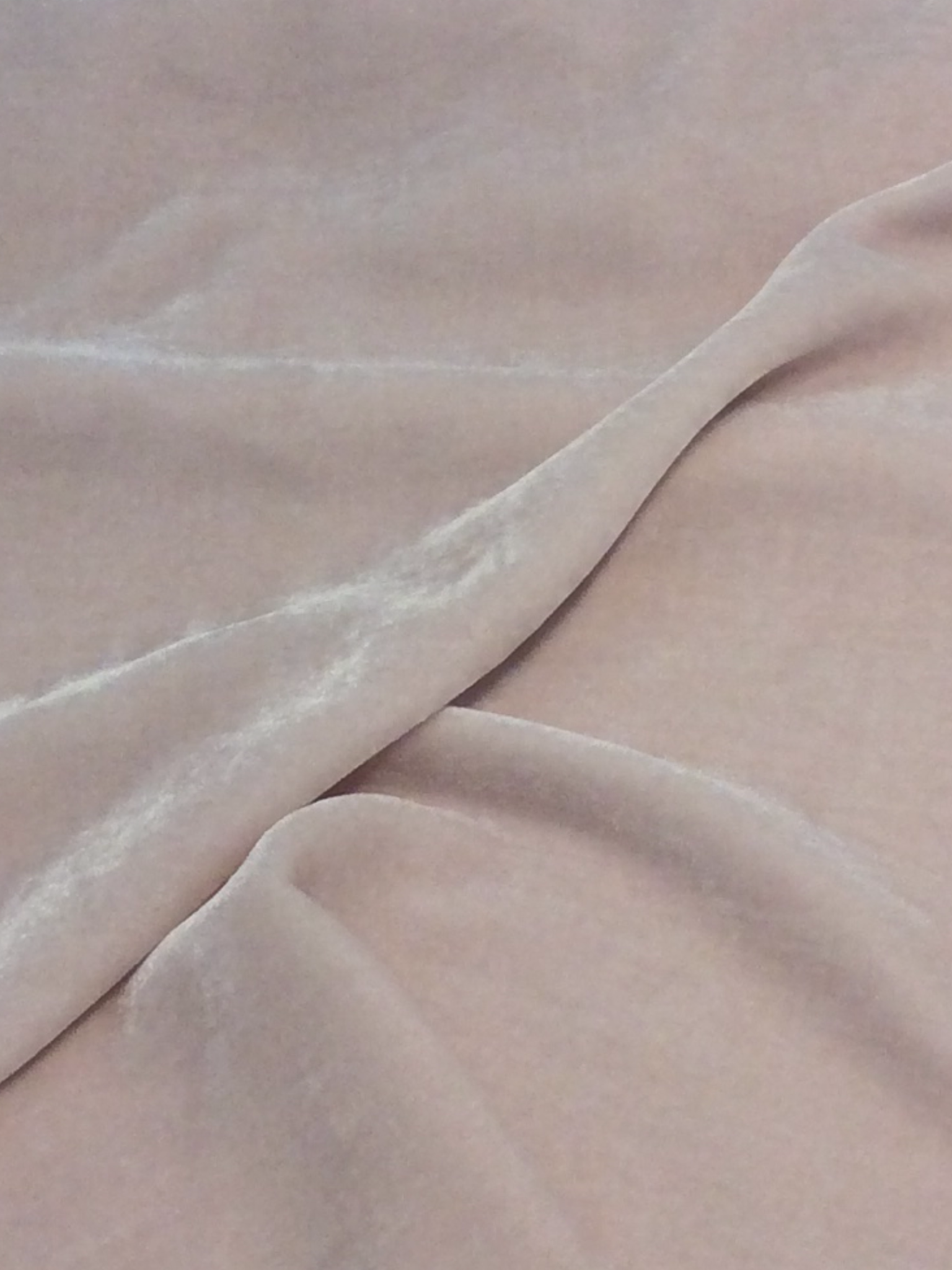 Silk Rayon Velvet in Cameo