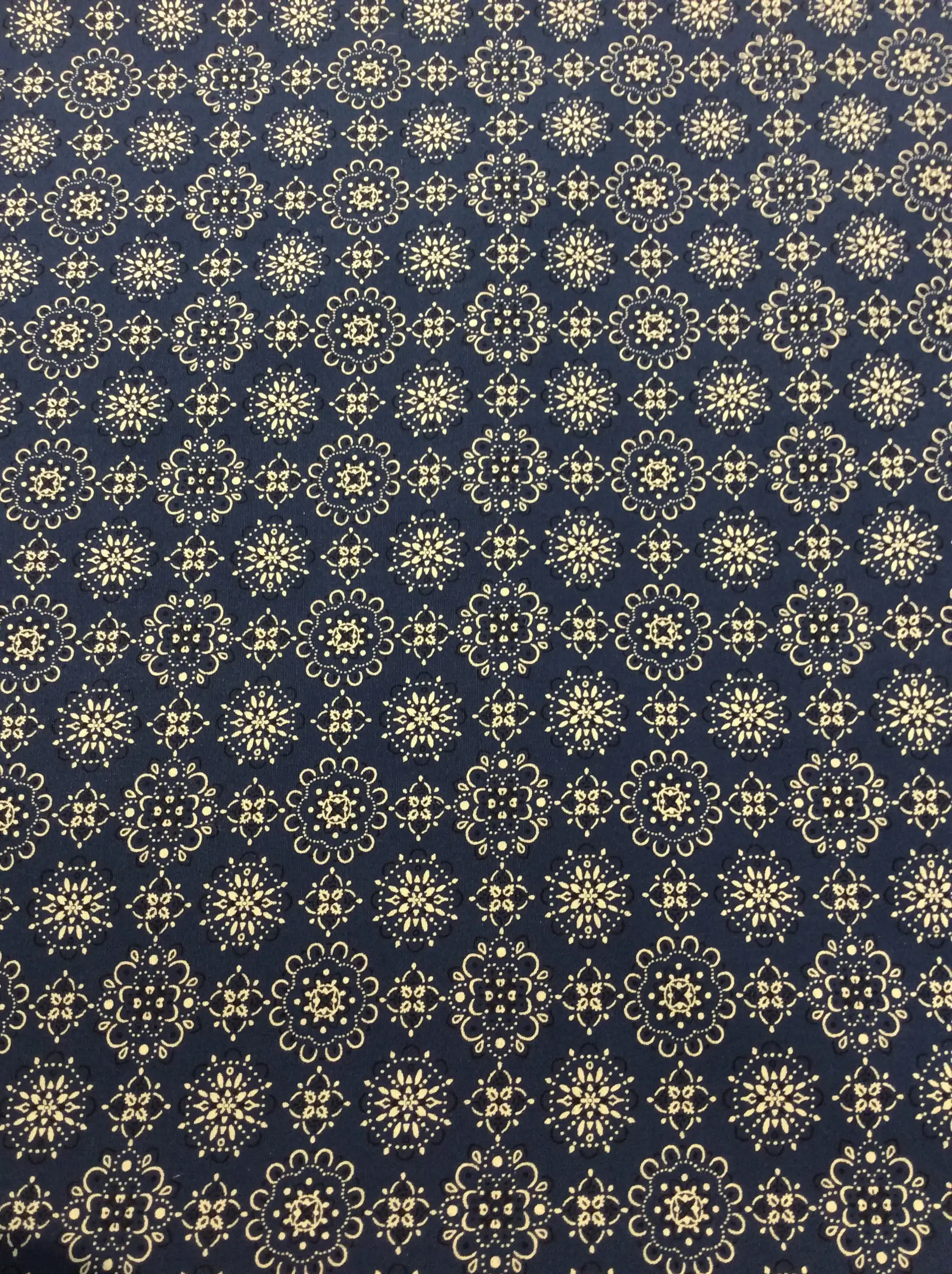 Japanese Cotton Broadcloth Blue Bandana Print