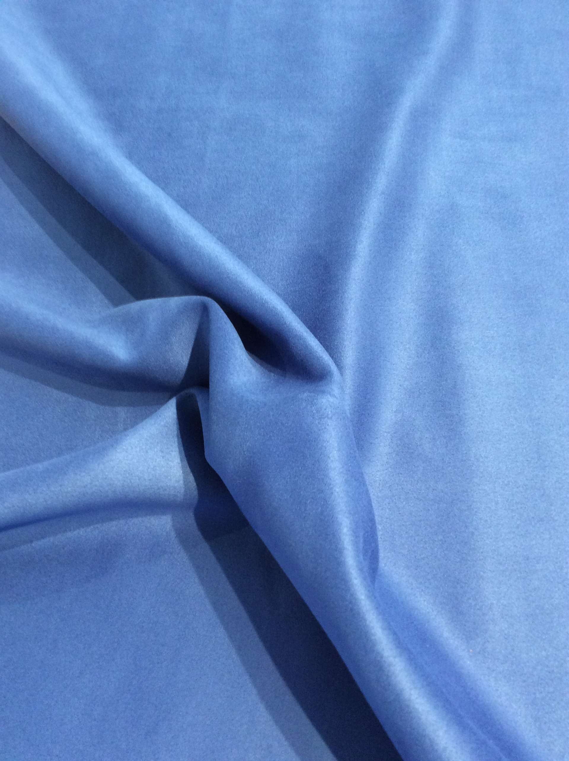 Stretch Suede with Scuba Backing in Royal
