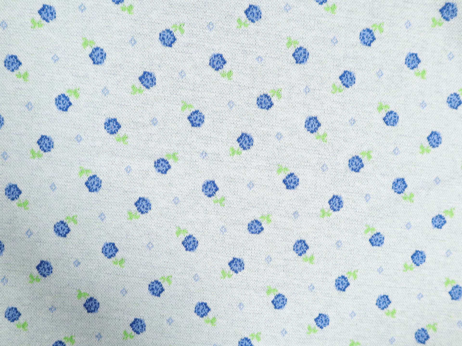 Austrian Cotton Lycra Knit with Floral Design